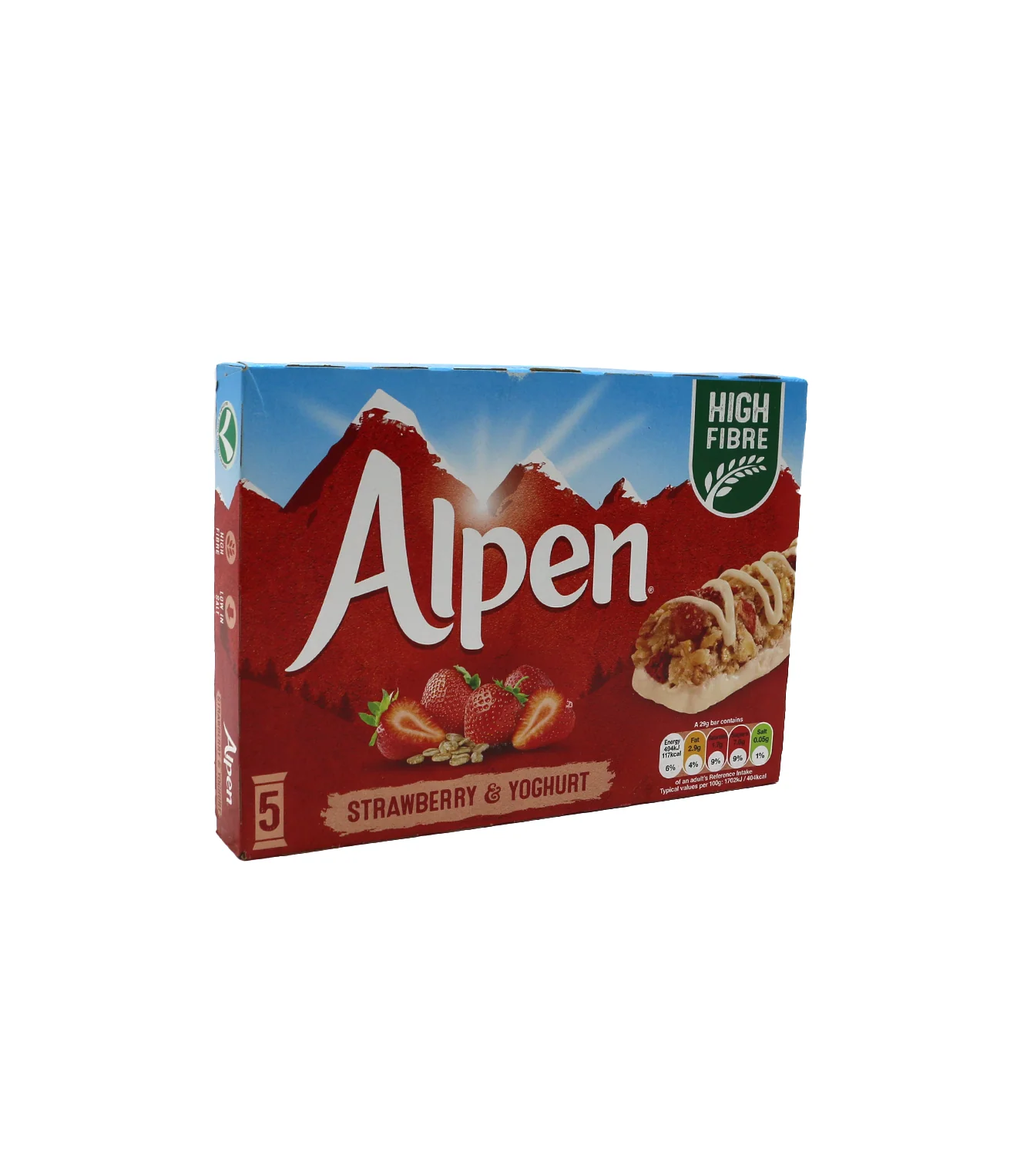 alpen strawbery & yoghurt bar 28g 1pc