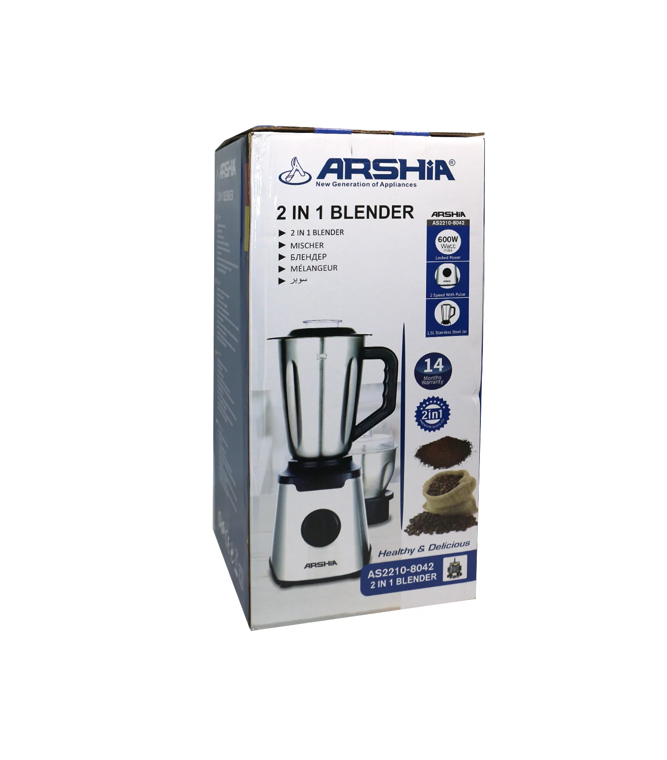 arshia juicer blender 2in1 600w china as2210-8042 - Image 2