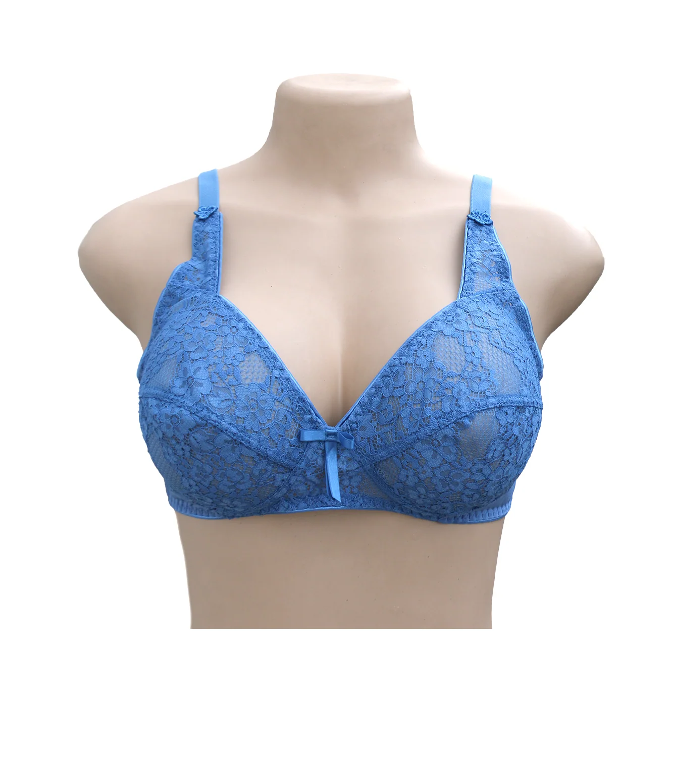 be belle bra marvel rosette denim blue 36b