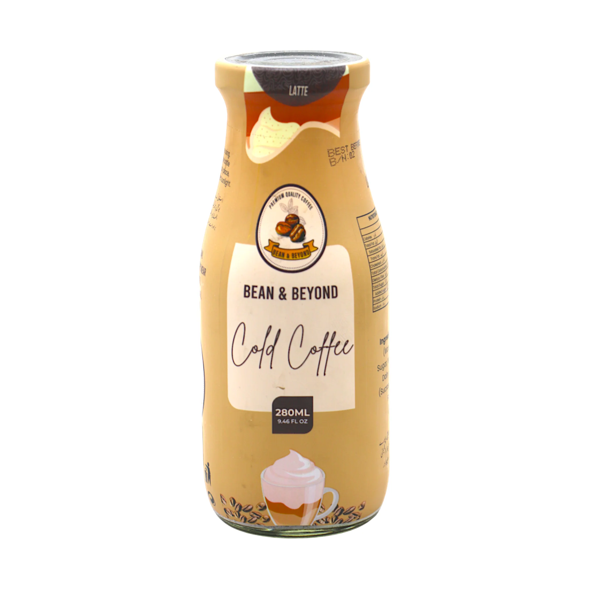 bean & beyond cold coffee vanilla 280ml
