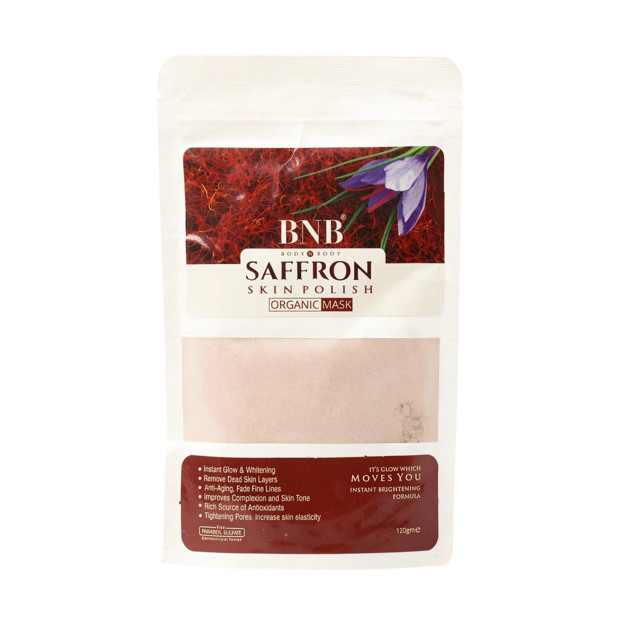 bnb saffron organic mask 120g