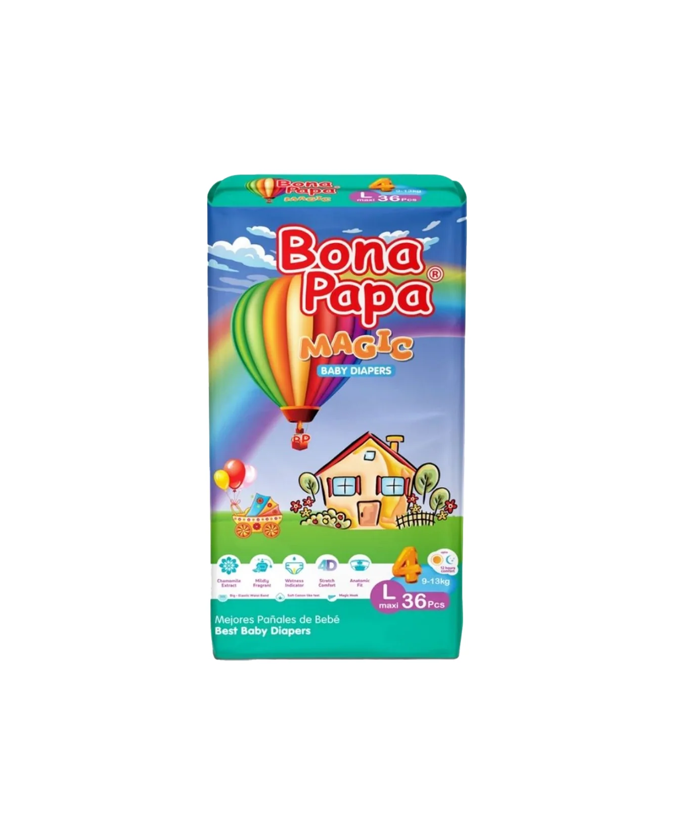 bona papa diapers economy l maxi 36pc