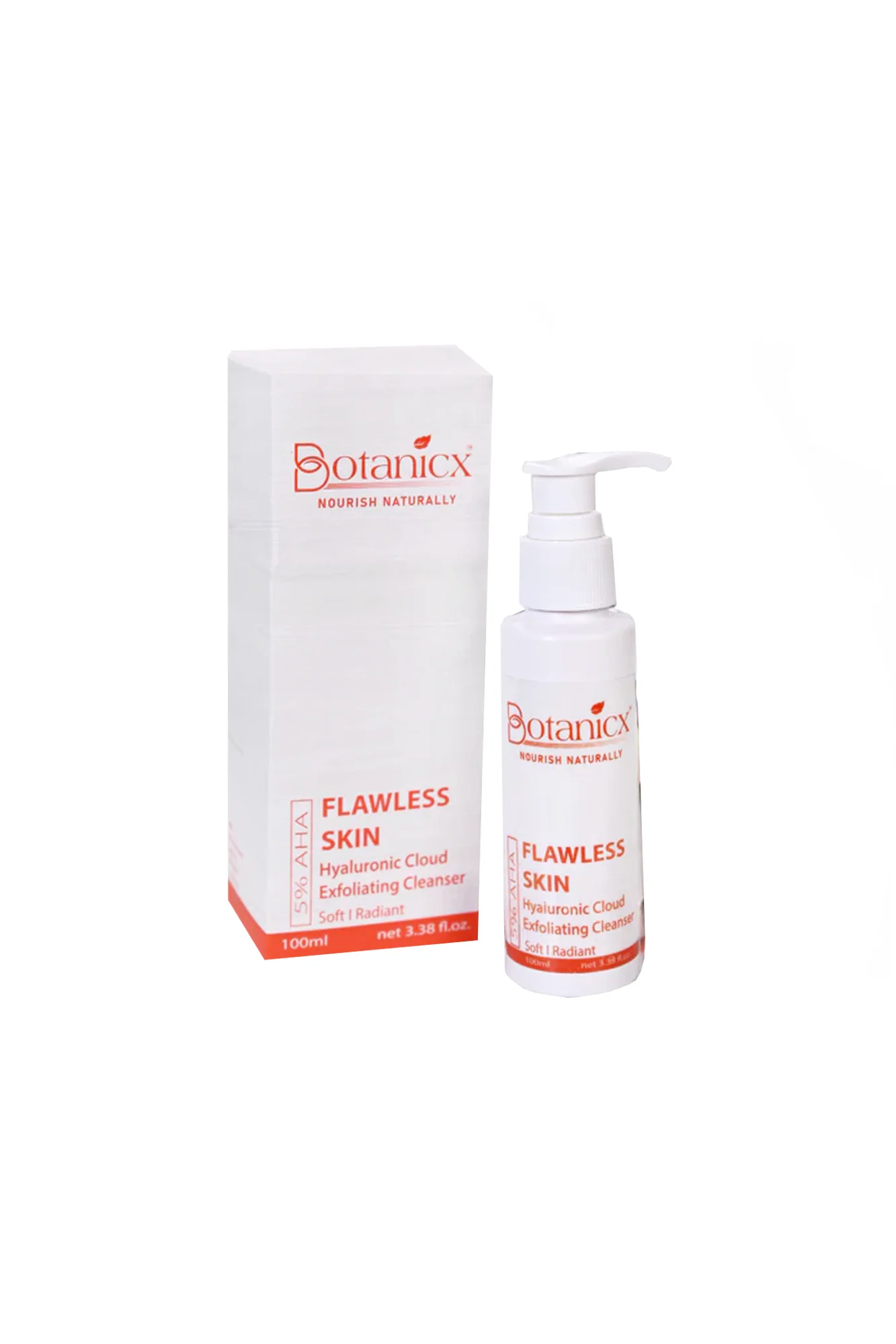 botanicx cleanser flawless skin 100ml