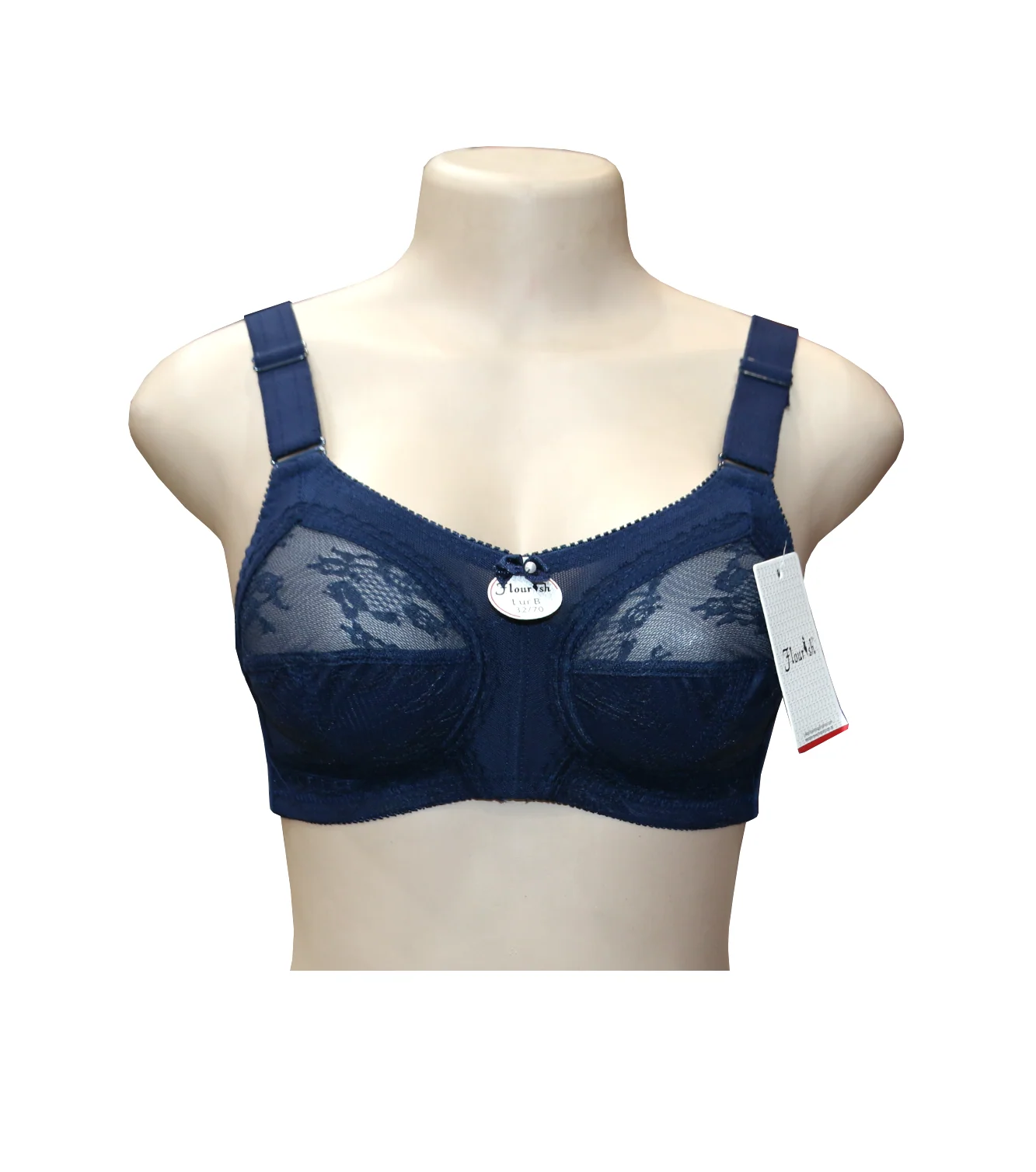 bra flourish disclosure navy blue 36d