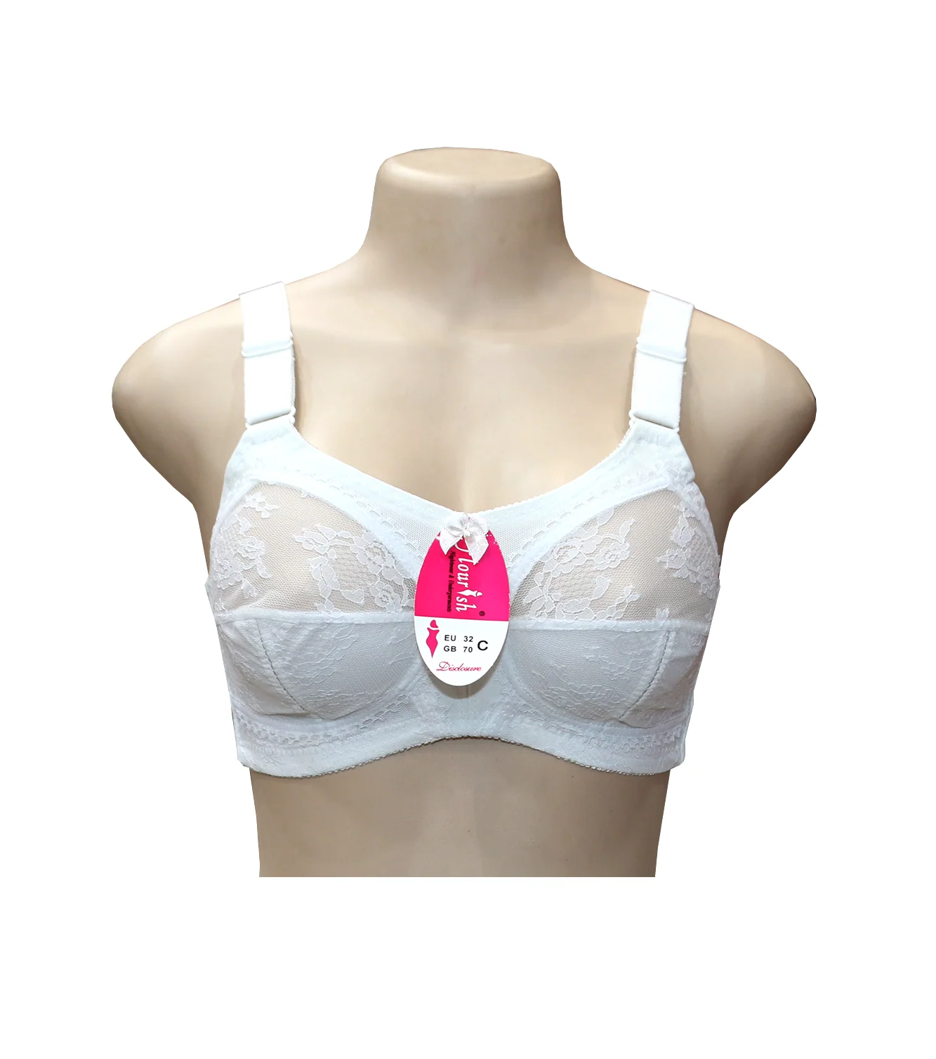 bra flourish disclosure white 36f