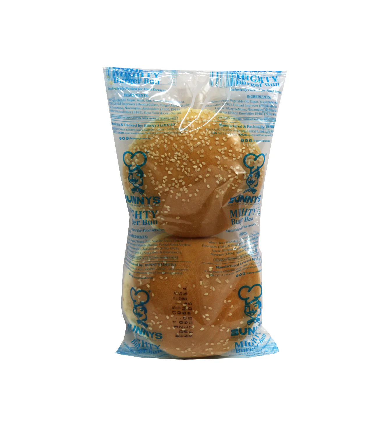 bunnys burgur bun mighty 160g 2pc