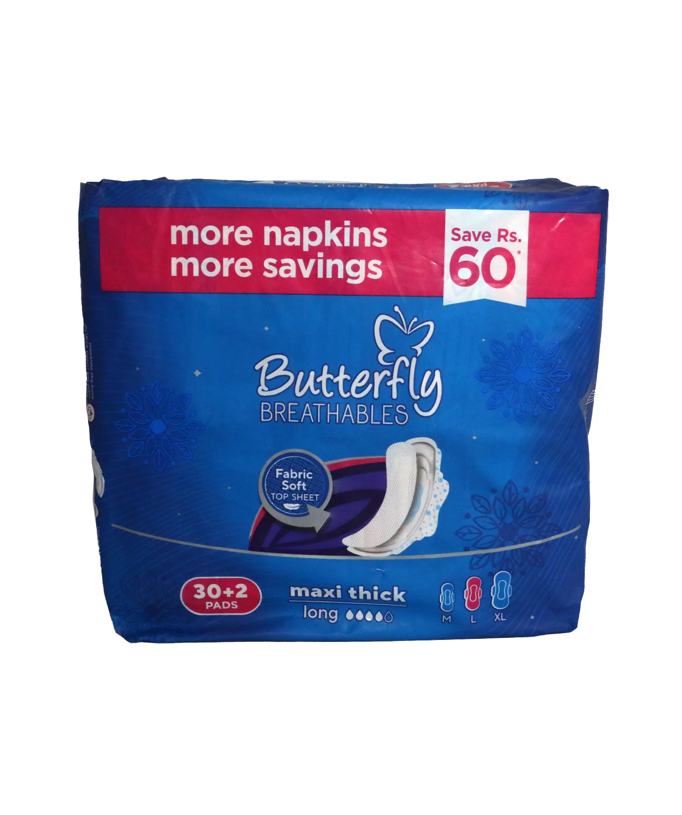 butterfly pad breathables maxi thick long 30pc