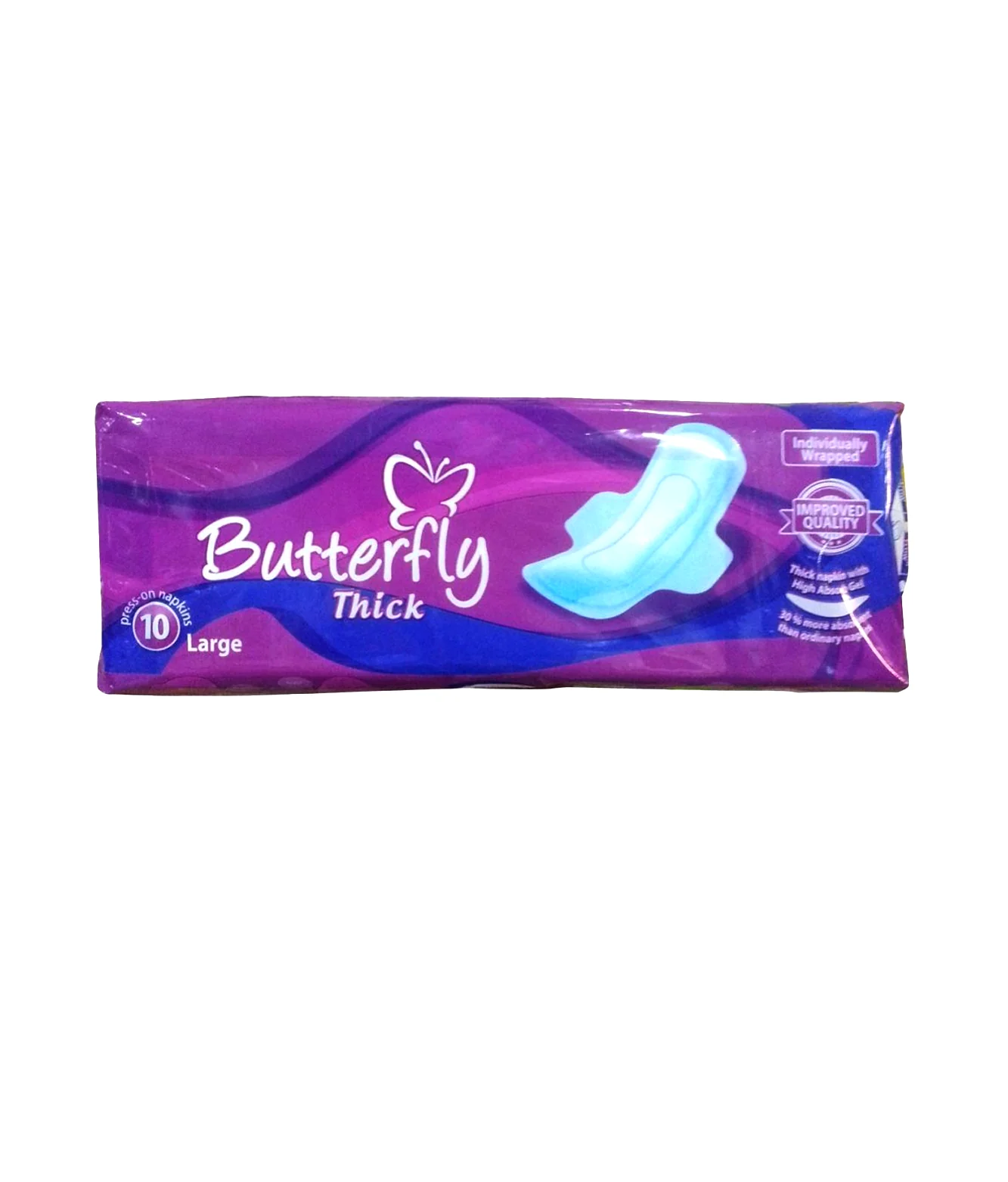 butterfly pad thick napkin long 10pc wl