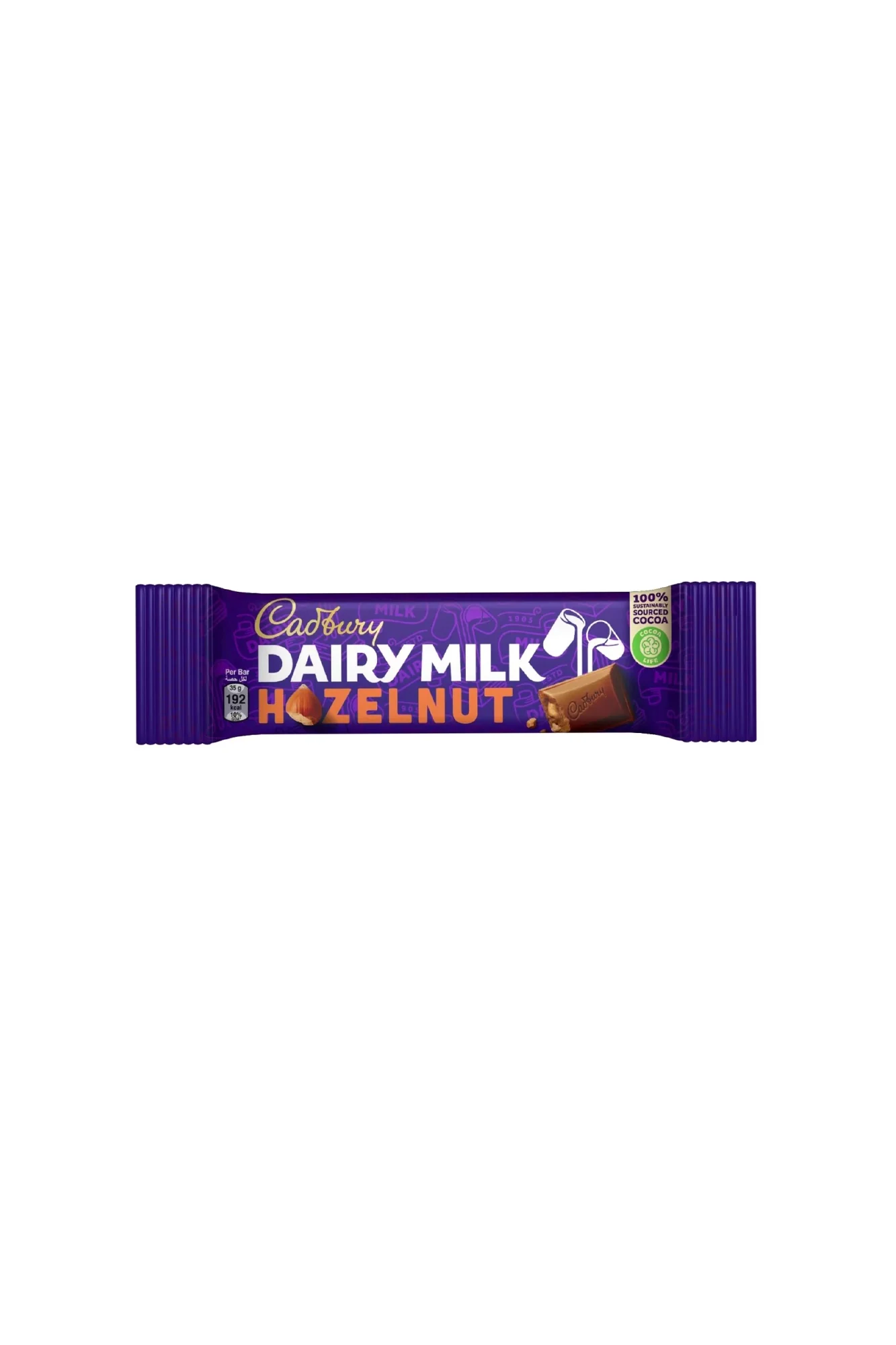 cadbury chocolate dairy milk hazelnut 35g