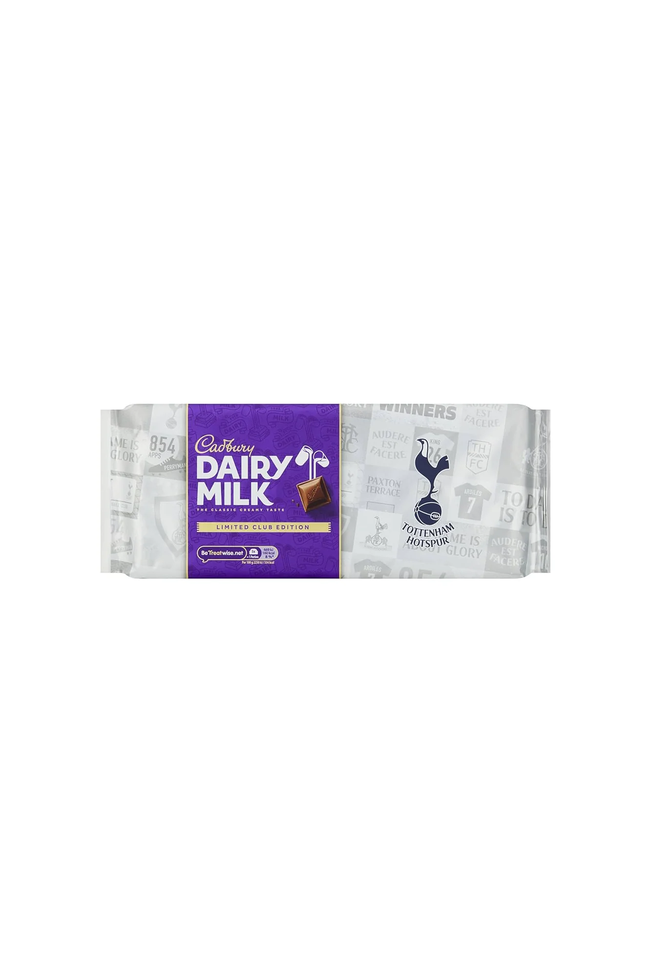 cadbury chocolate dairy milk tottenham bar 360g