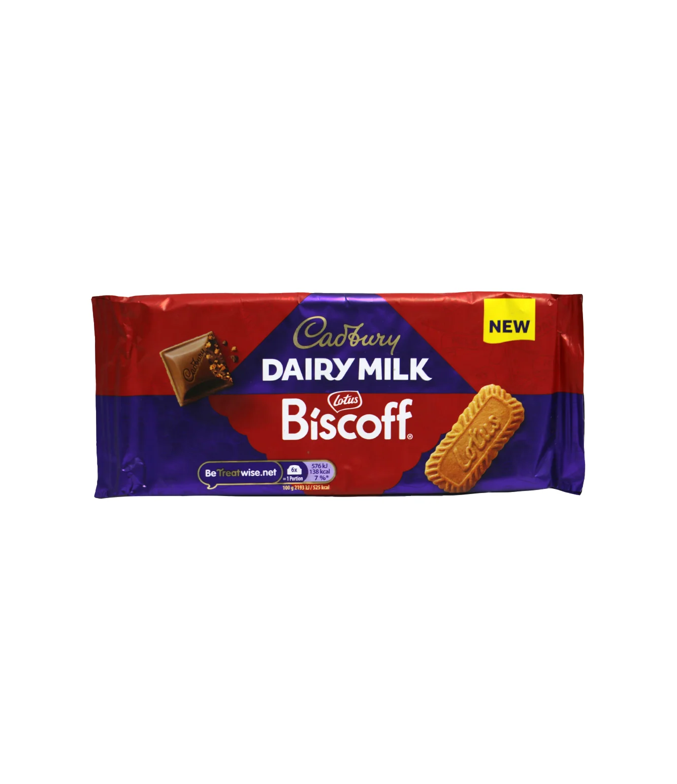 cadbury chocolate dairy milk lotus biscoff 105g