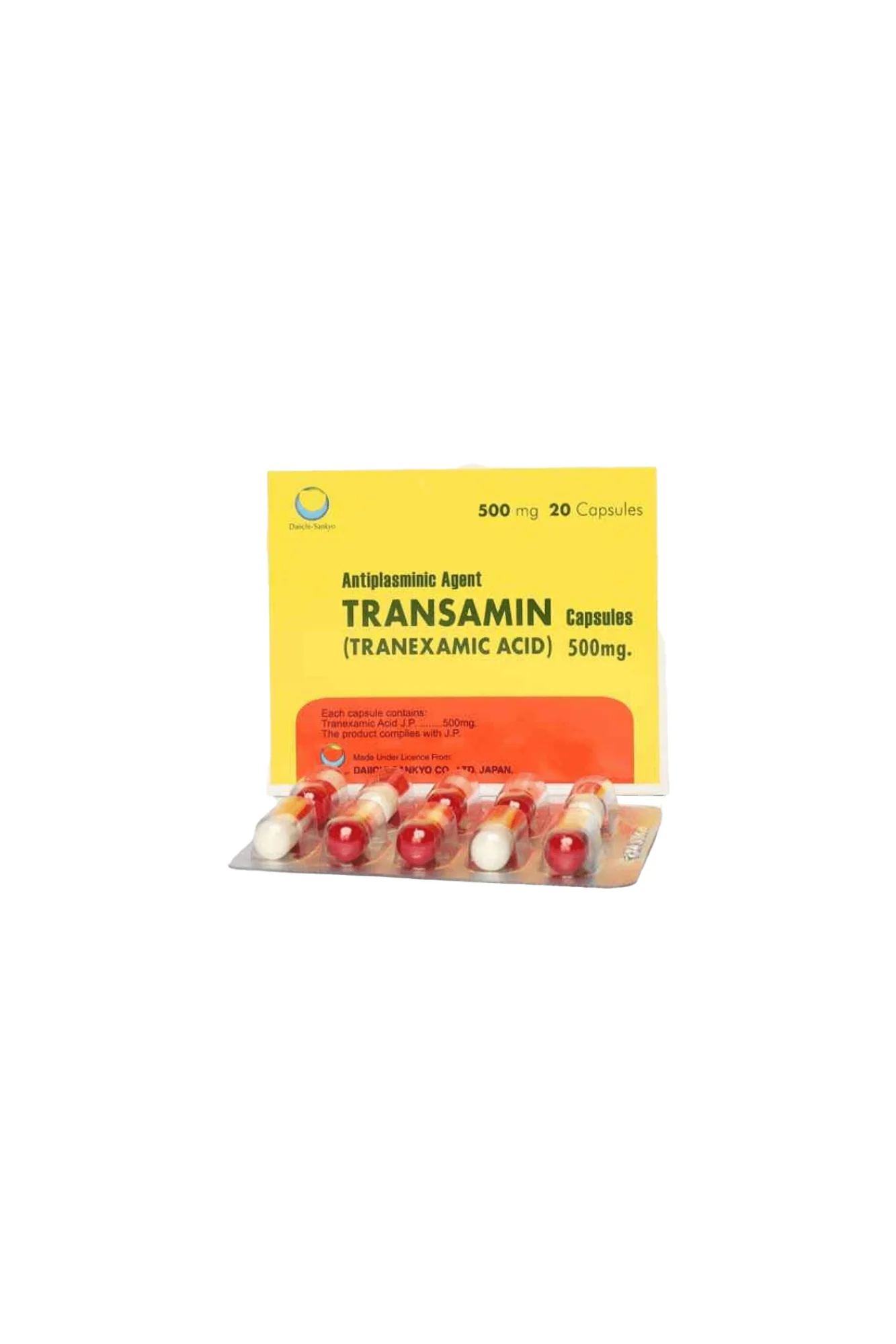 cap transamin 500mg 20s