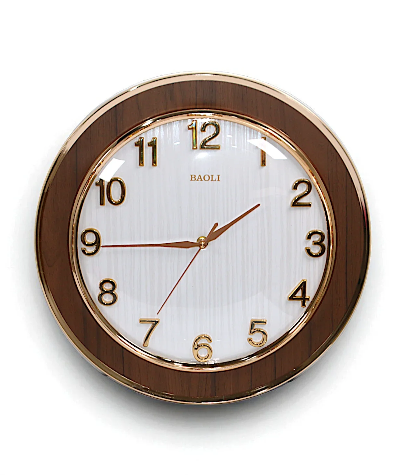 clock wood white 16"x16" china
