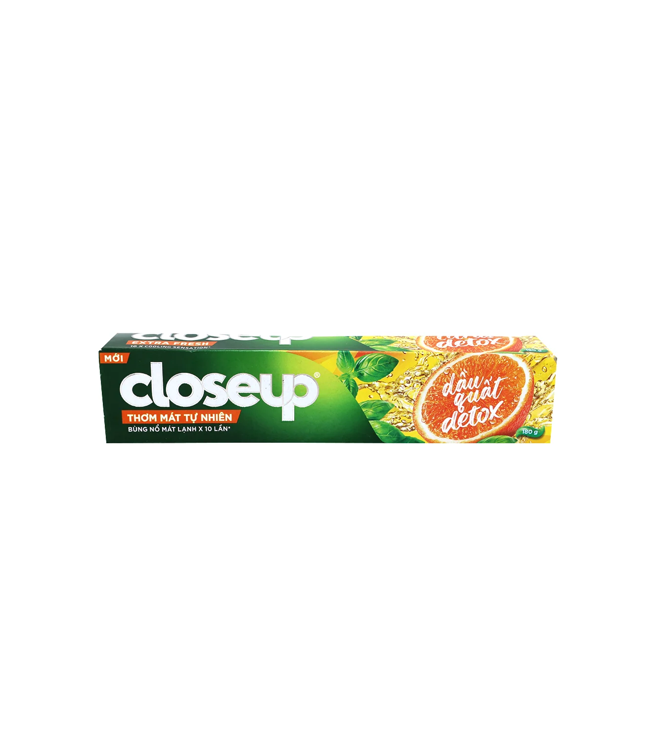 close up toothpaste extra fresh citrus detox 180g