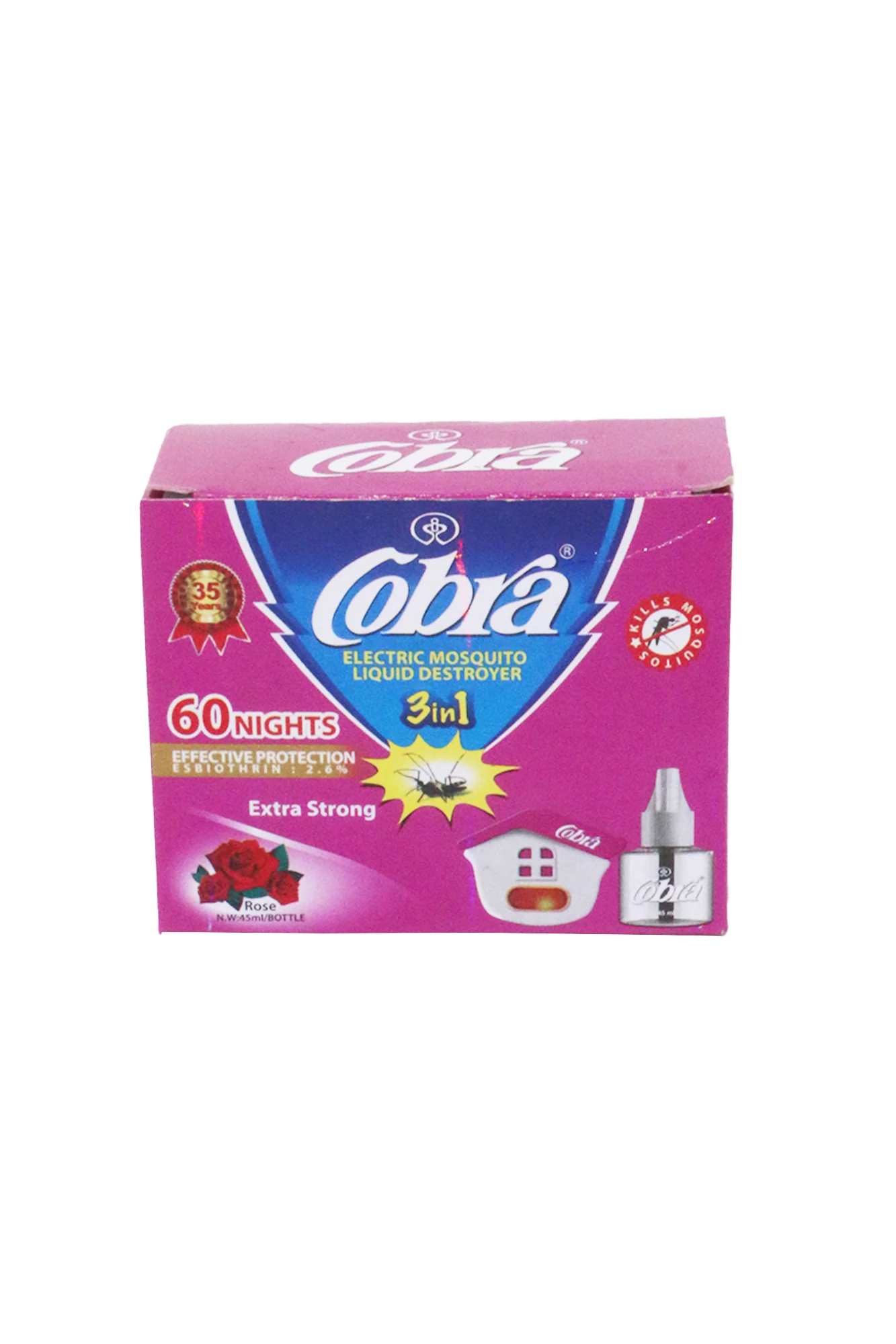 cobra mosquito machine with refill rose 45ml