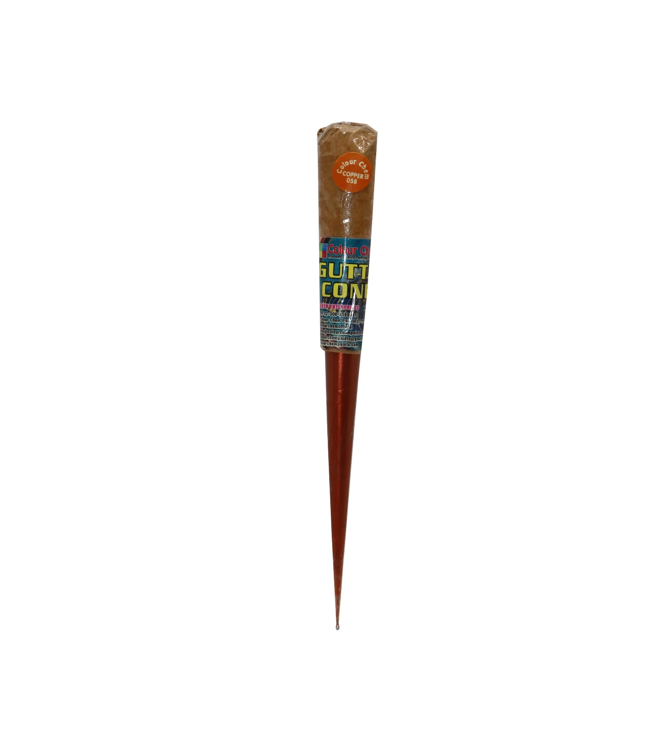 color chem fabric copper gutta cone