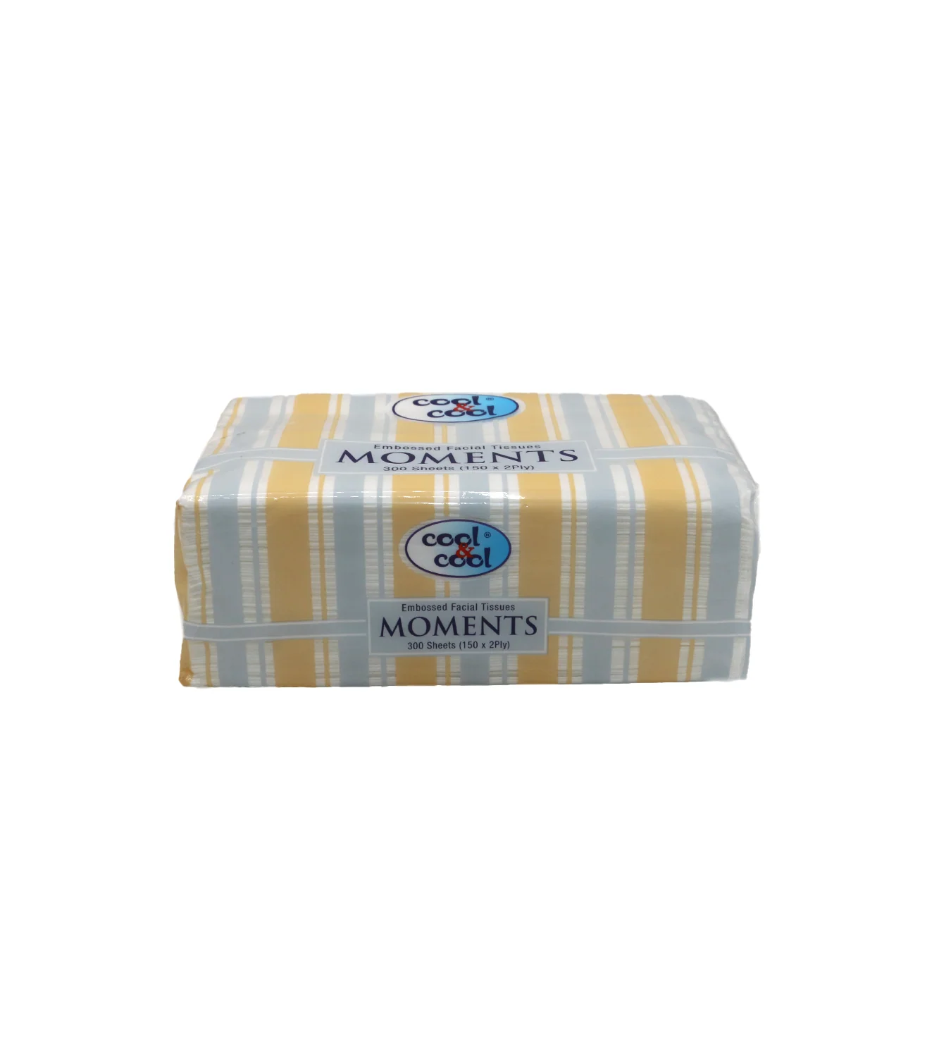 cool&cool facial tissues moments 300 sheets h1468