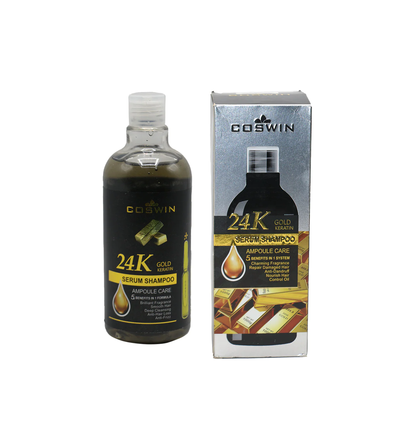 coswin shampoo 24k gold keratin 500ml