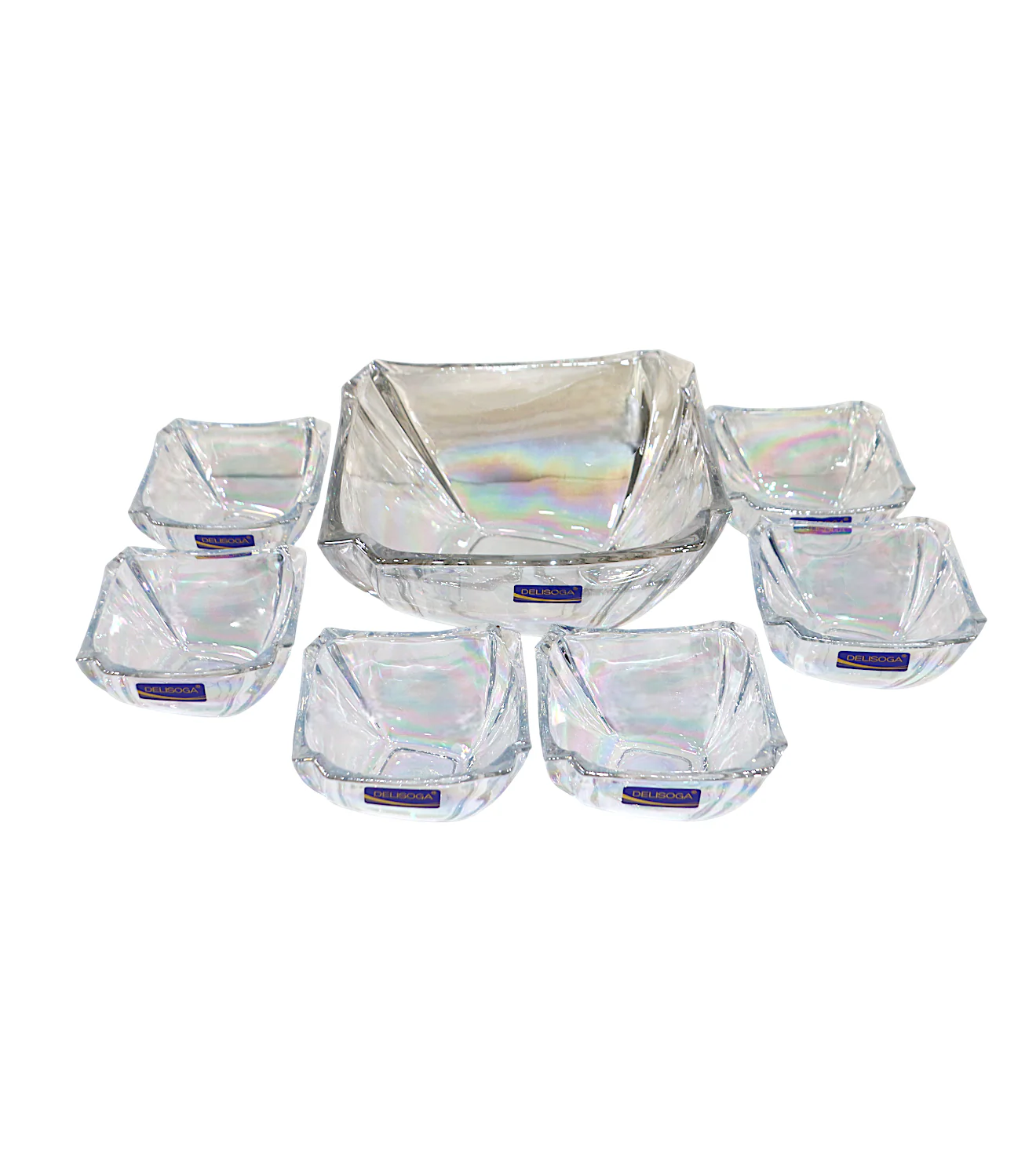 deli glass fruit set 7pc multi color pak gd1914/l7hc