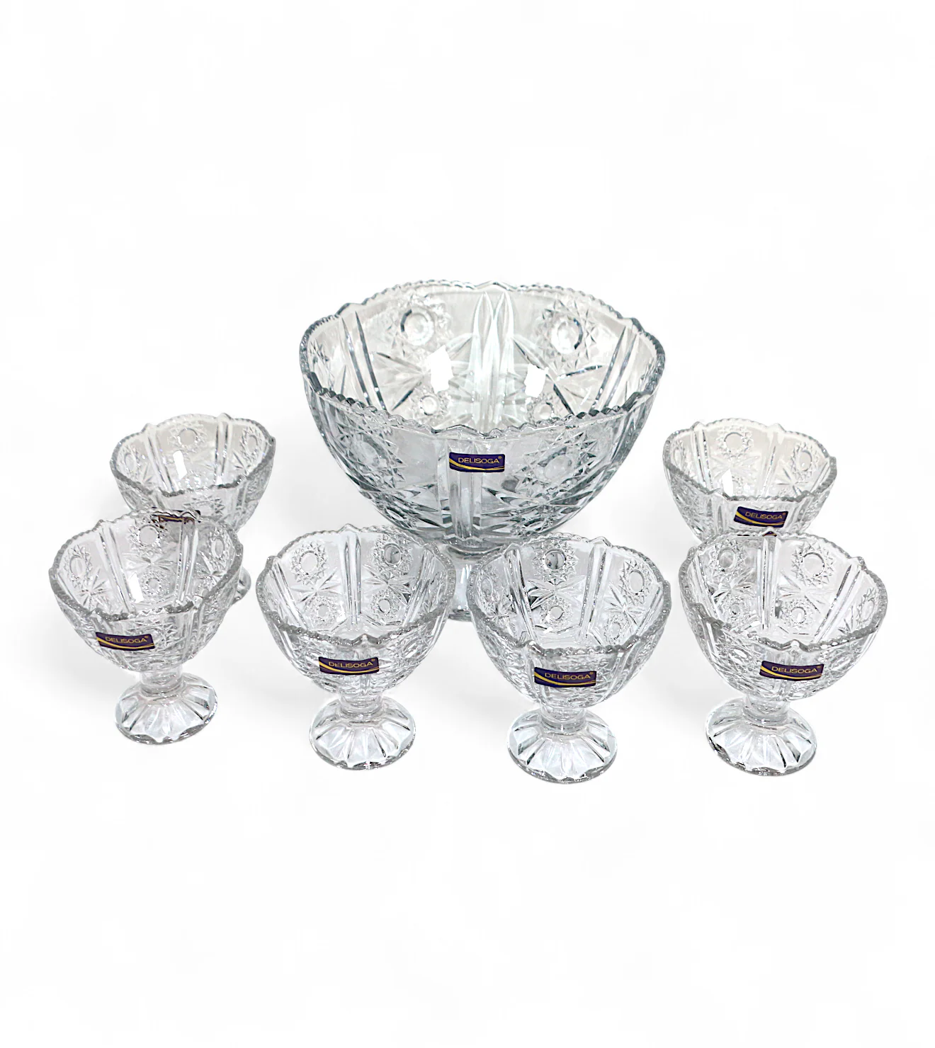 deli glass fruit set 7pc pak dstg27/l7