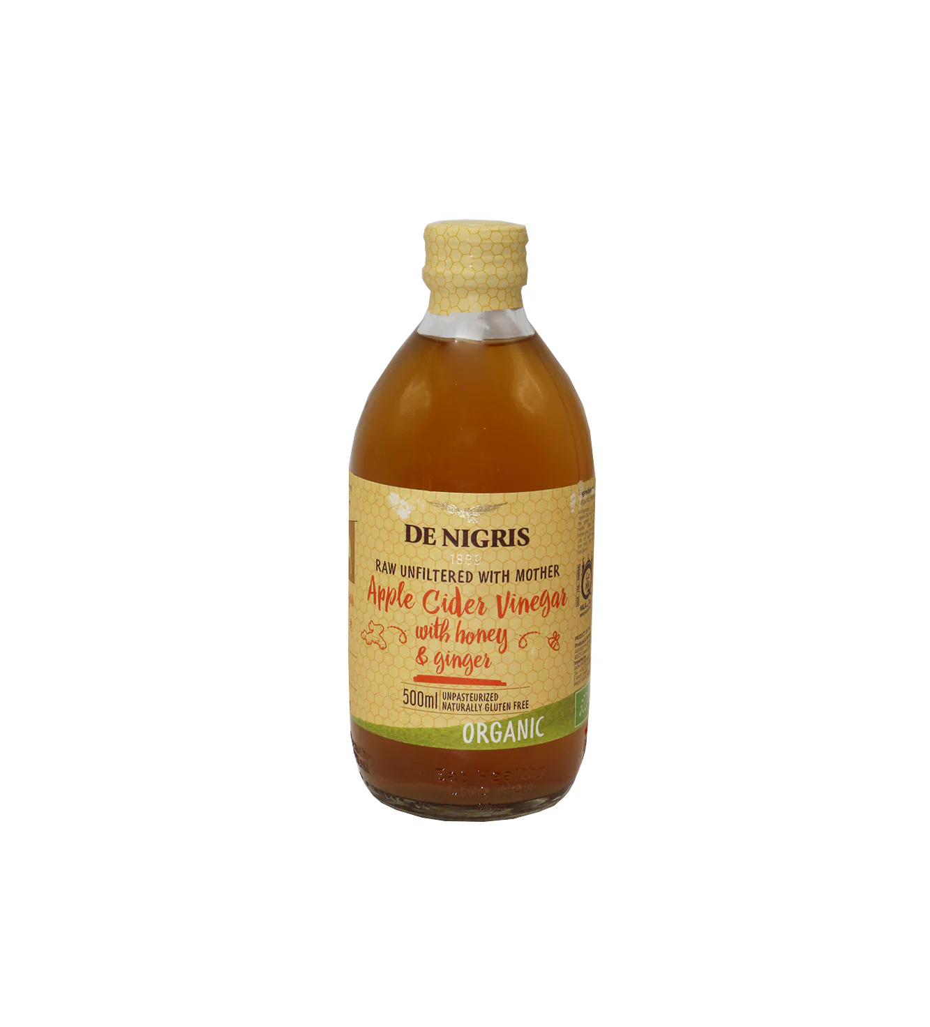 denigris apple cider vinegar ginger 500ml