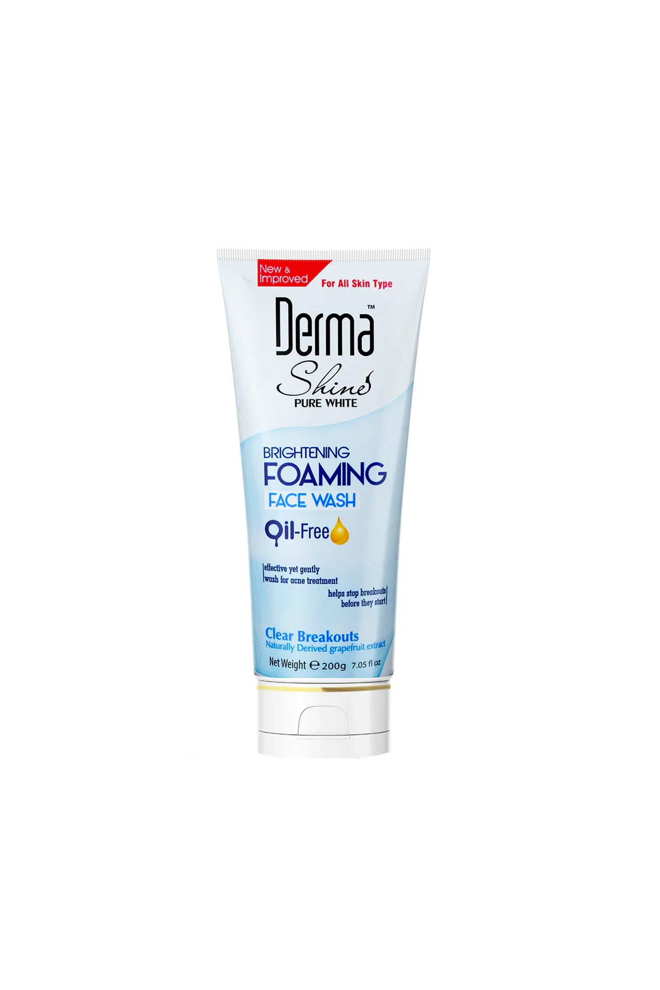 derma shine face wash foaming 200g germany