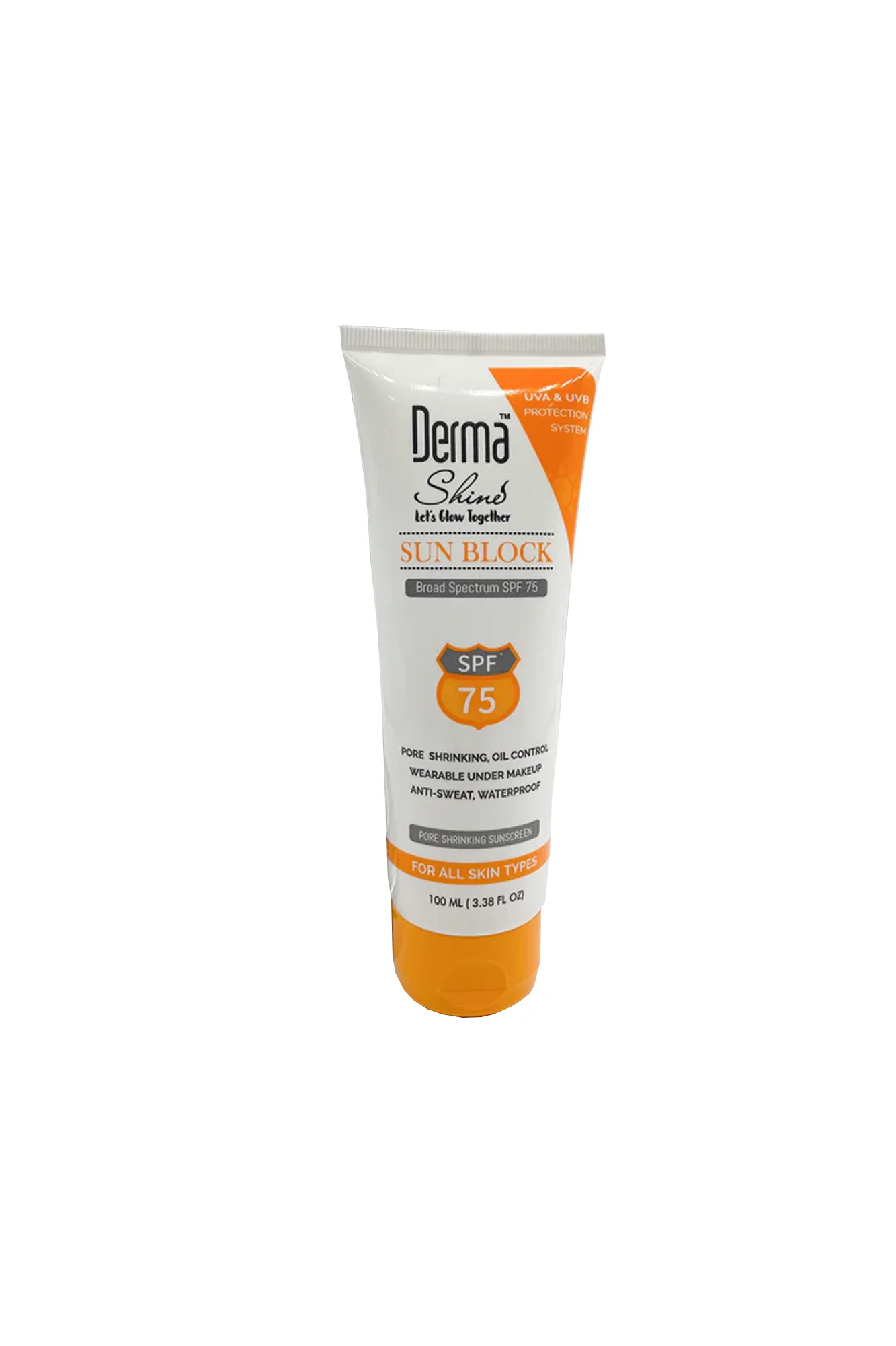 derma shine sun block spf75 100ml germany