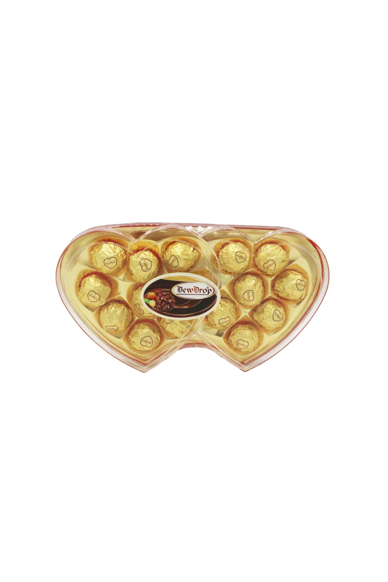 dewdrop chocolate twin heart 200g th16g-p
