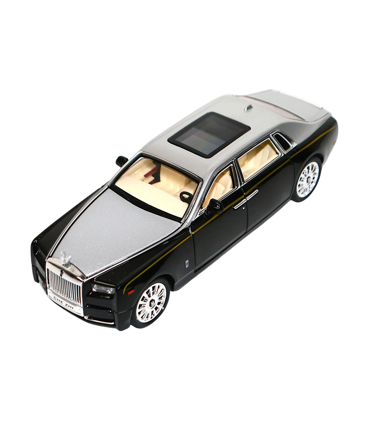 die cast car model rolls royce phantom 1:24 with music & lights t089