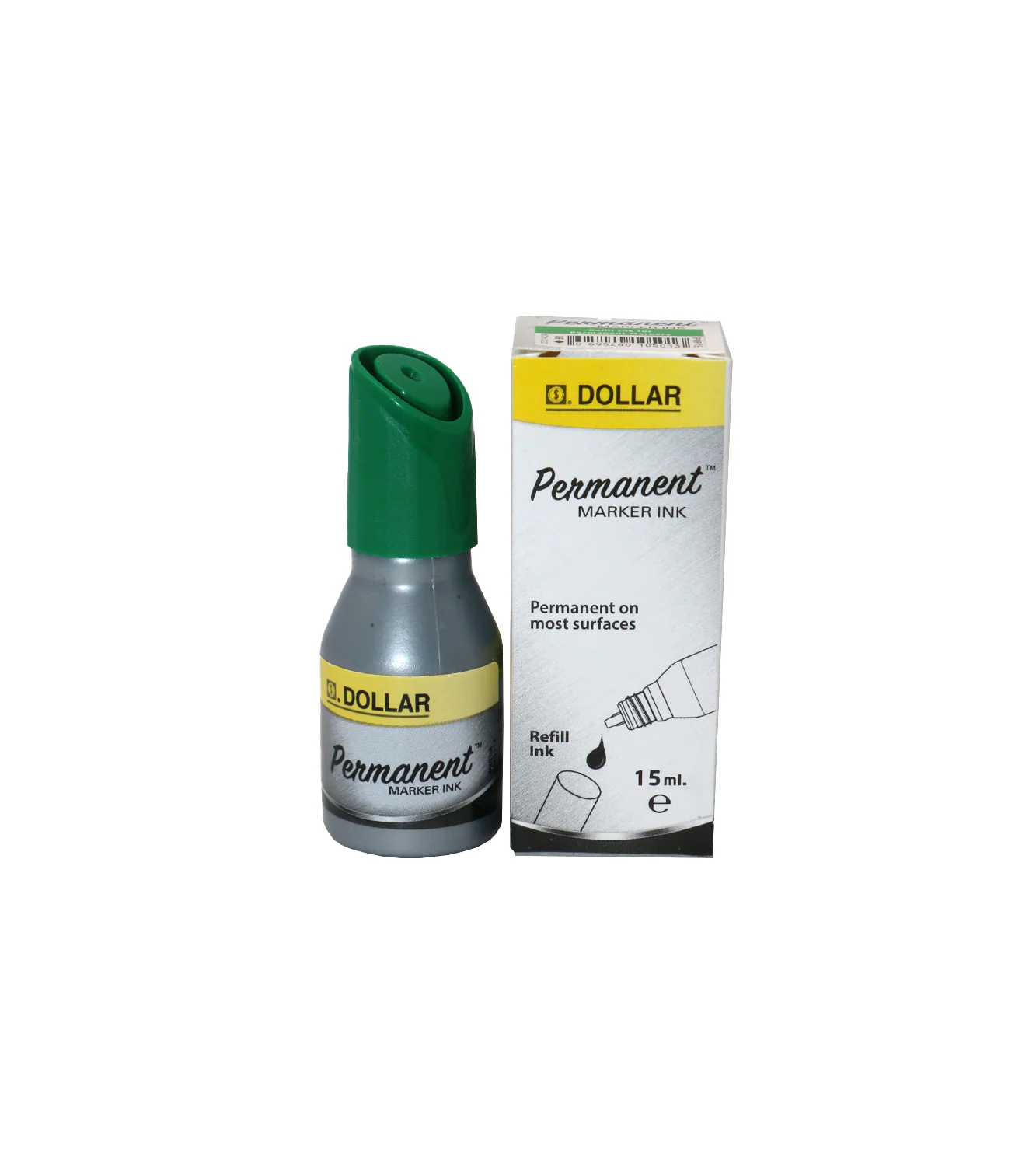 dollar permanent marker ink green 15ml