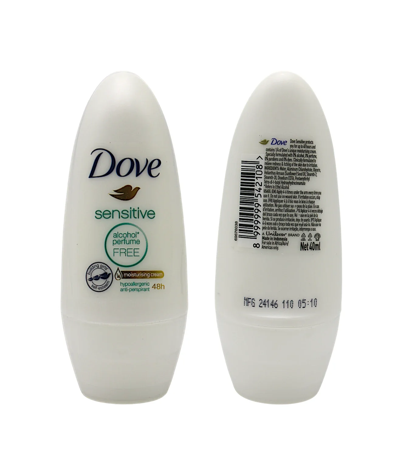 dove roll on sensitive 40ml