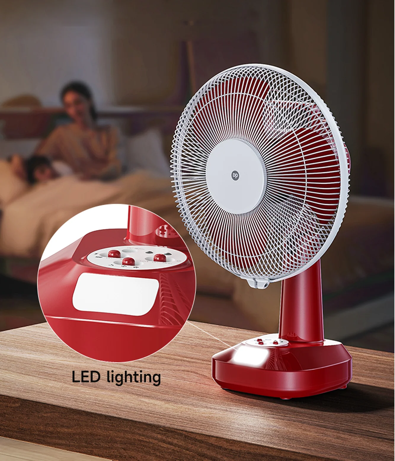 dp charging fan 12'' 4500mah china dp-111at