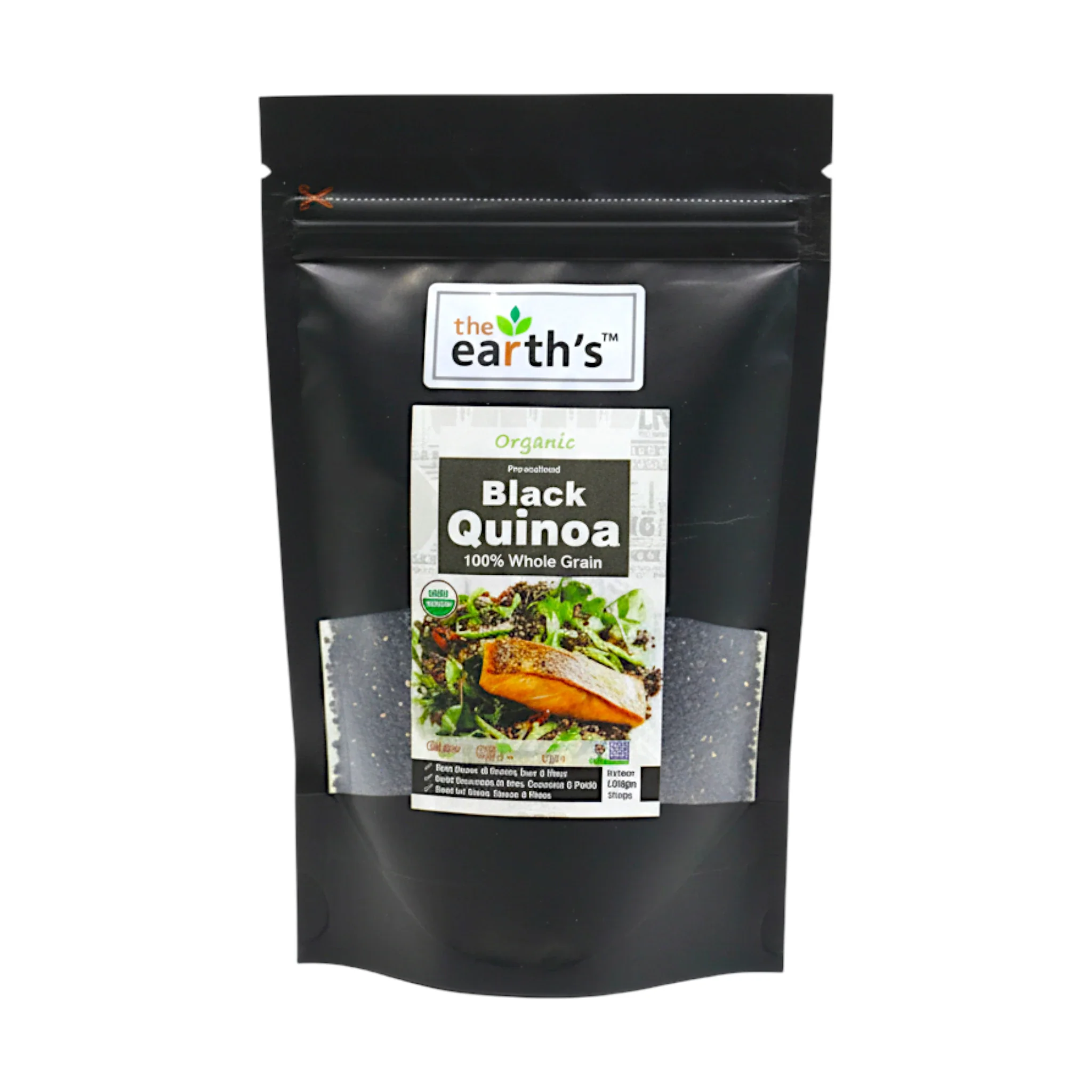 earths black quinoa 125g