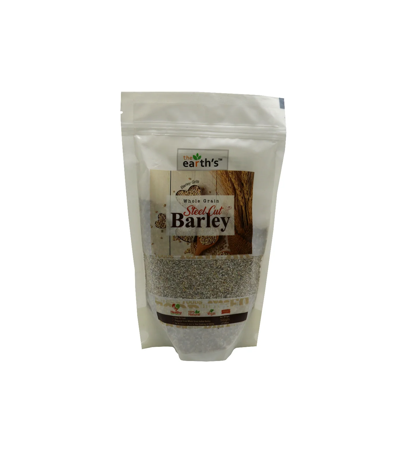 earths steel cut barley 500g