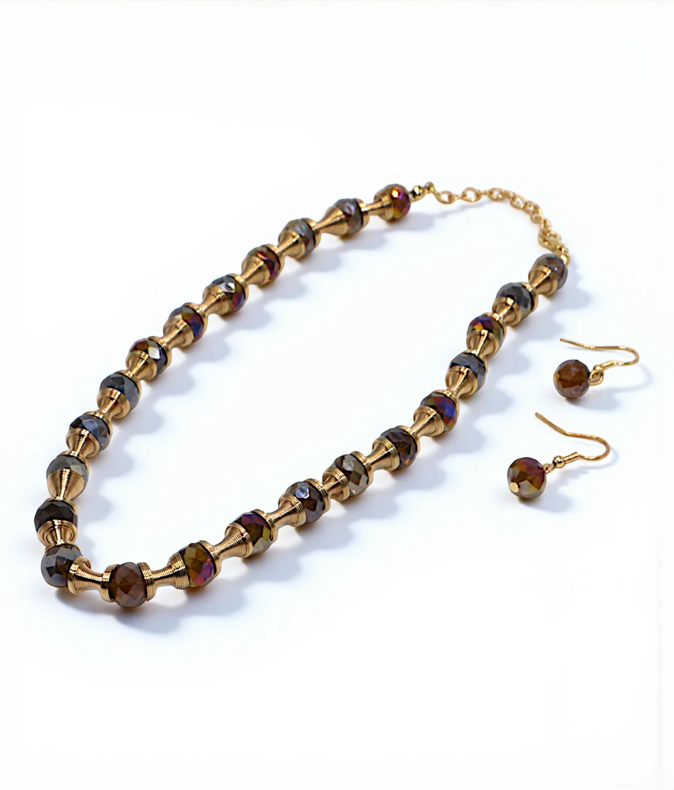 elagent mala & earrings set - Image 2