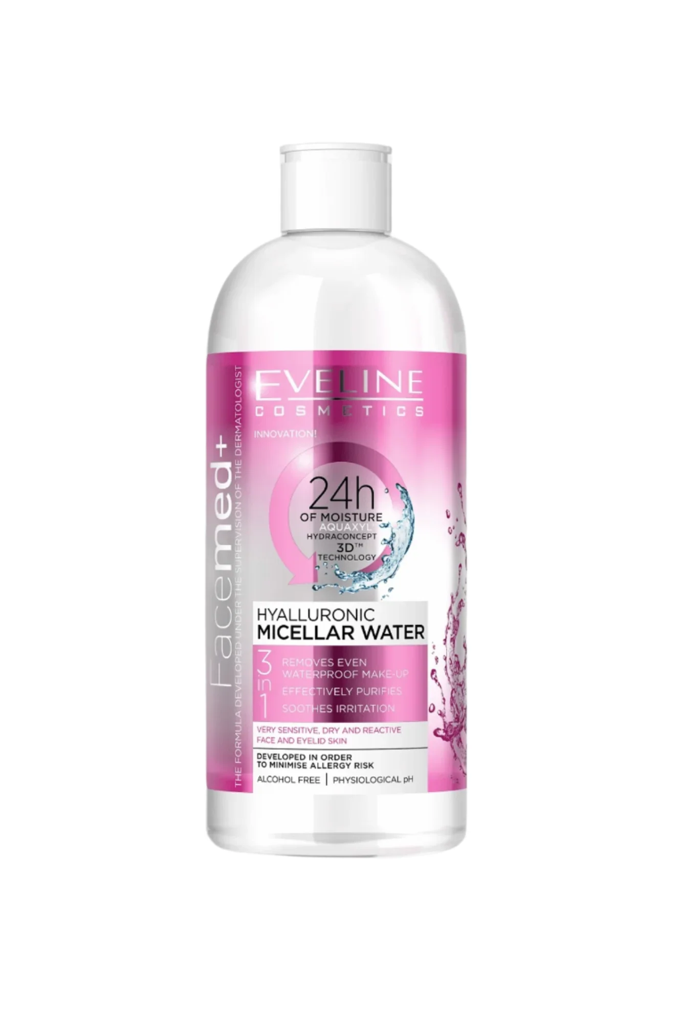 eveline micellar water hyaluronic 400ml