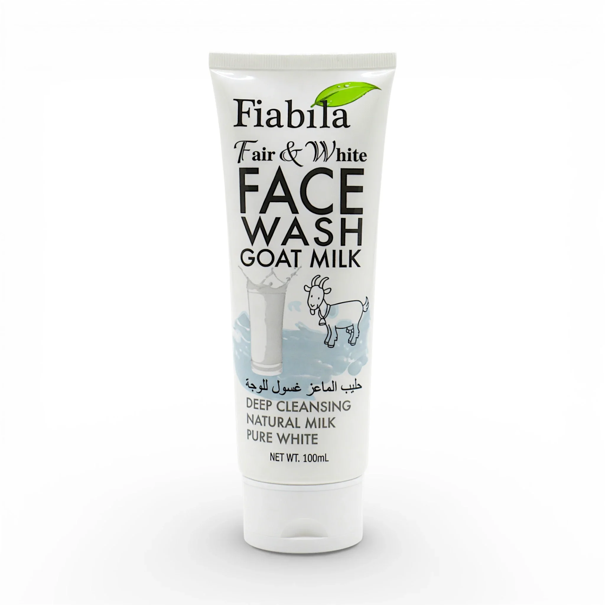 fiabila face wash fair&white goat milk 100ml