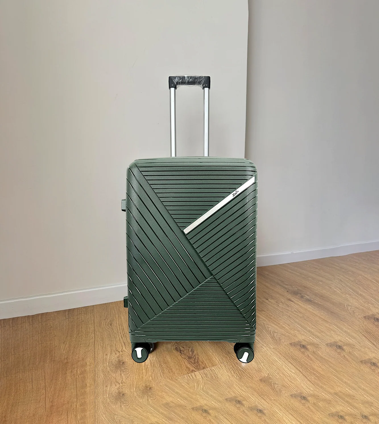 fiber luggage trolley travel bag 2 handle 24" china d809 - Image 8