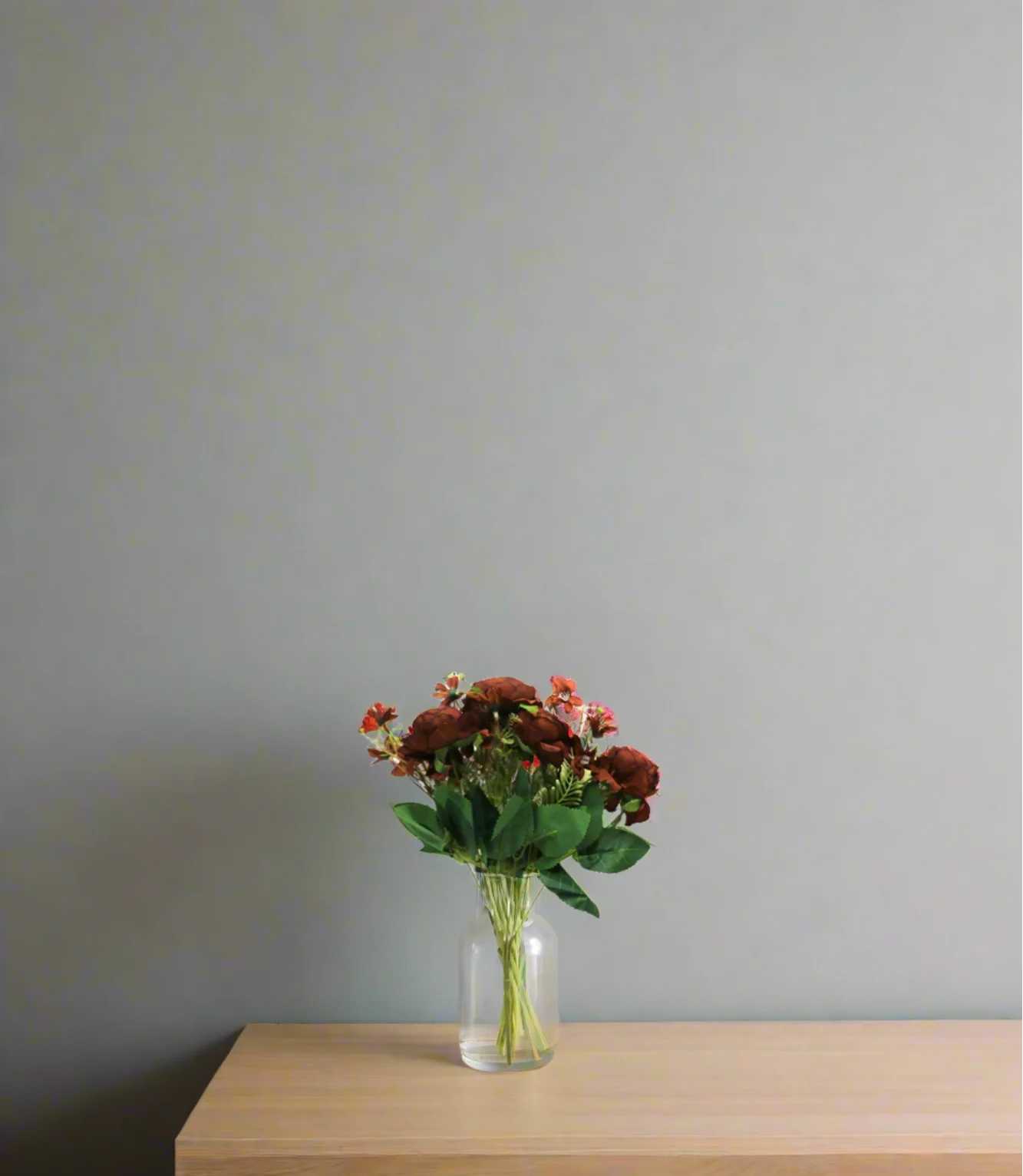 flower bunch brown color 14'' china 876-48