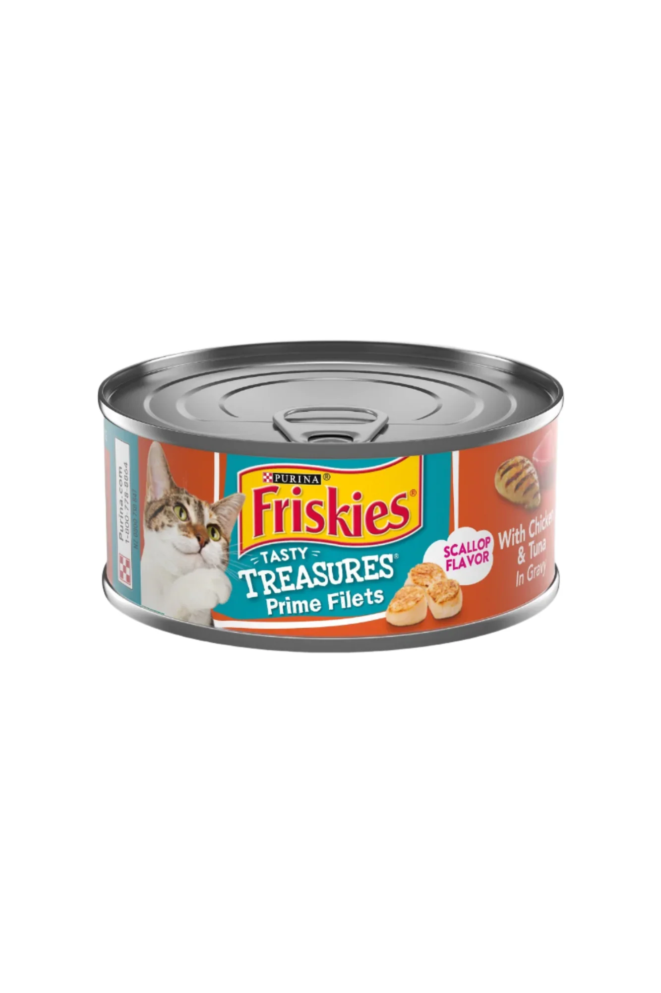 friskies cat food treasures chicken&tuna 156g