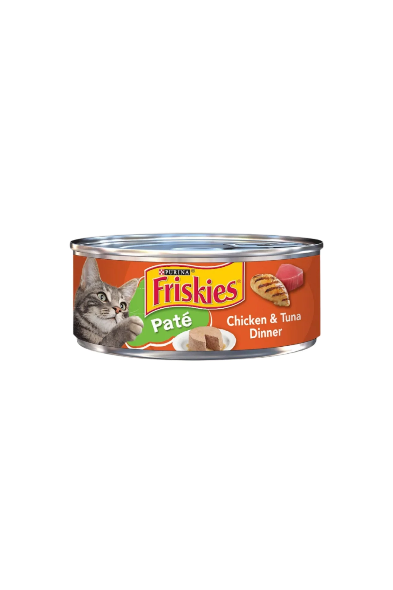 friskies cat food pate chicken&tuna dinner 156g
