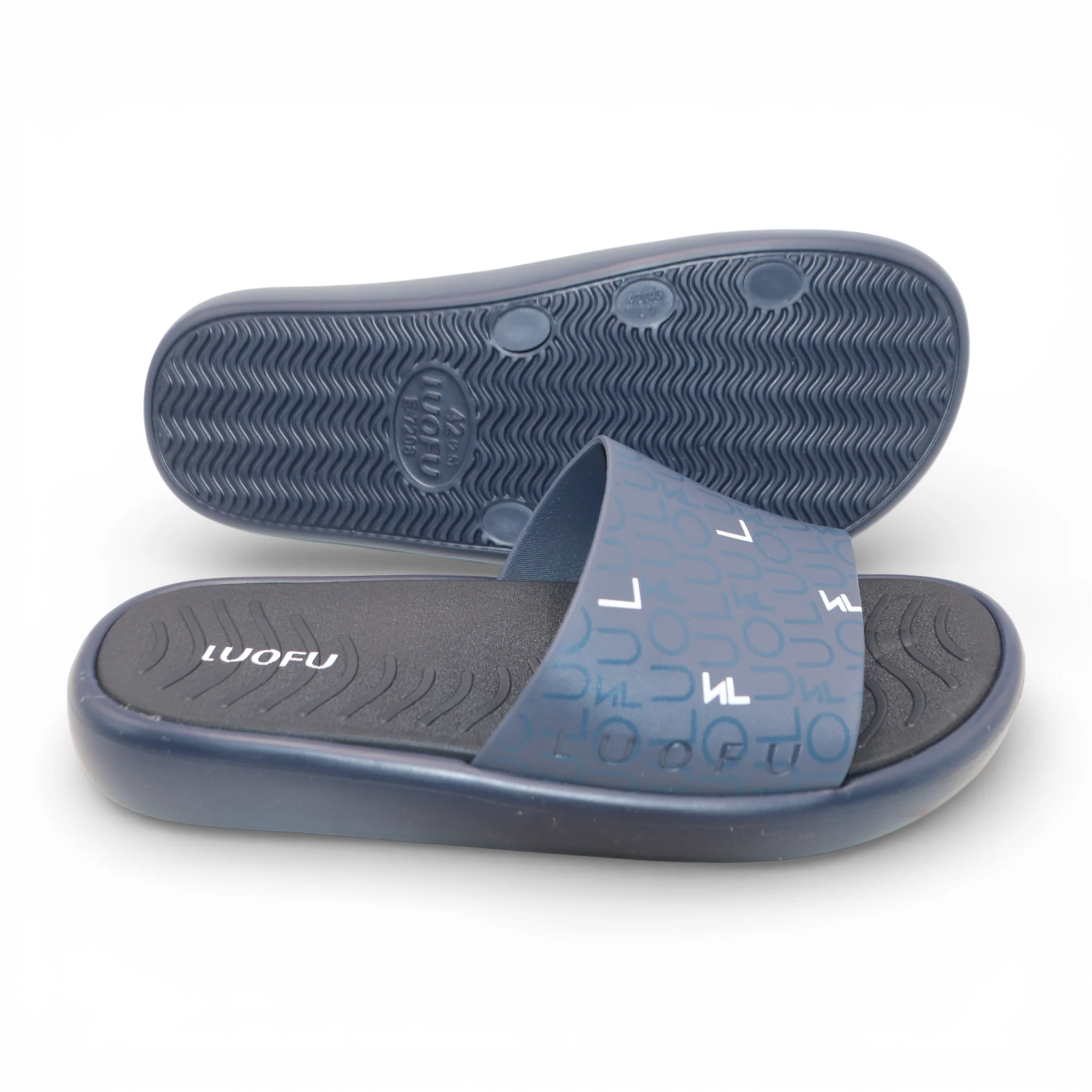 gents slipper 40-45 dark blue china e7208-3 - Image 2