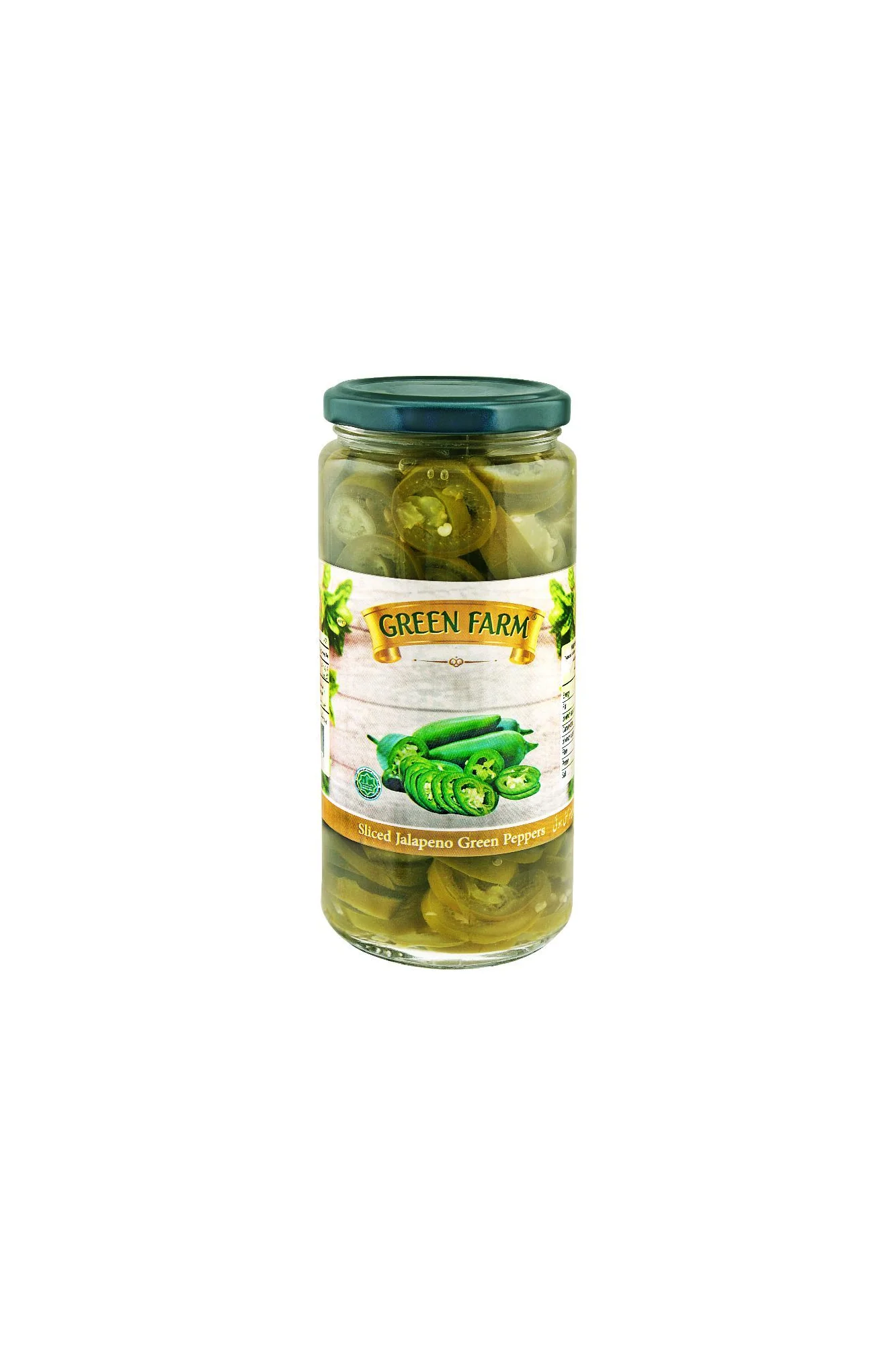 green farm sliced jalapeno 450g