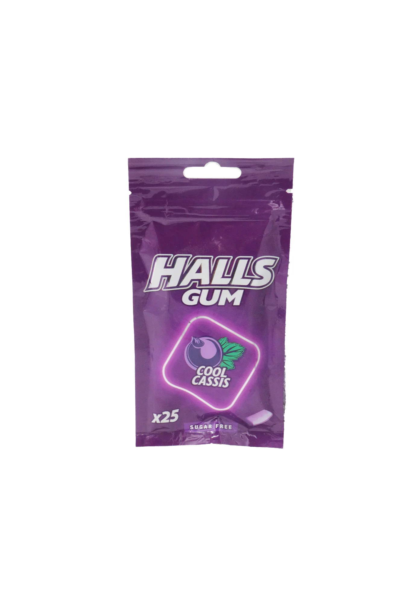 halls gum cool cassis sugar free 25s 36.5g