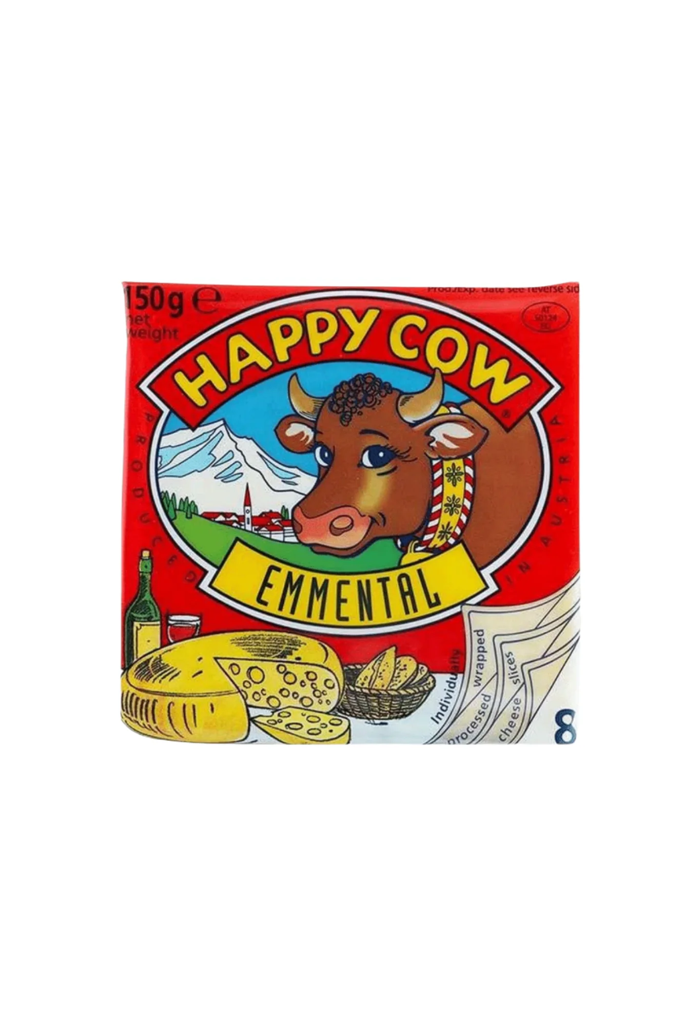 happy cow emmental cheese 150g