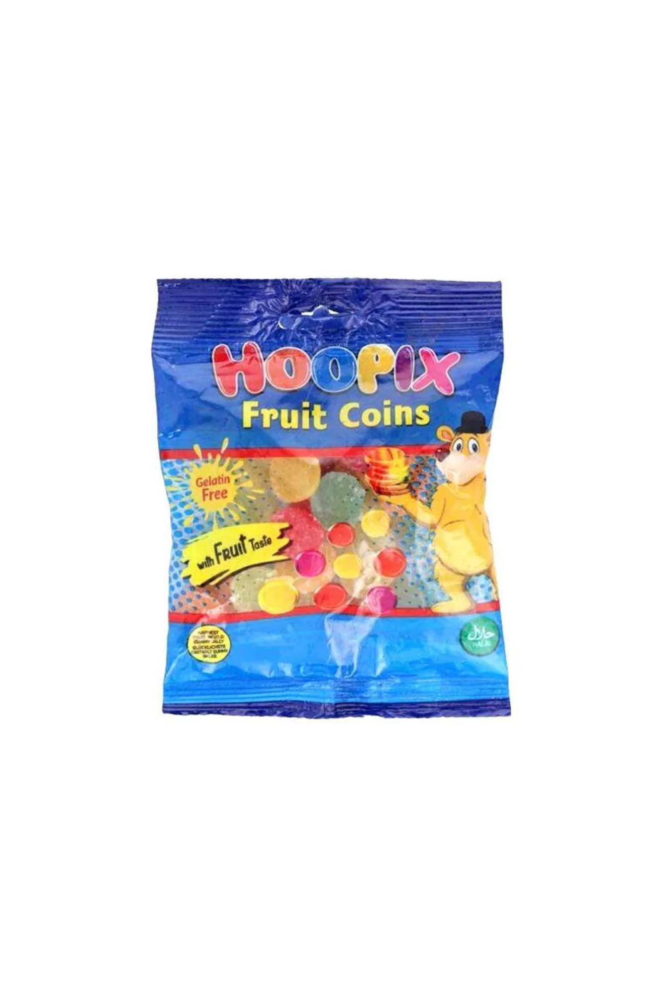 hoopix jelly fruit coins bite 90g