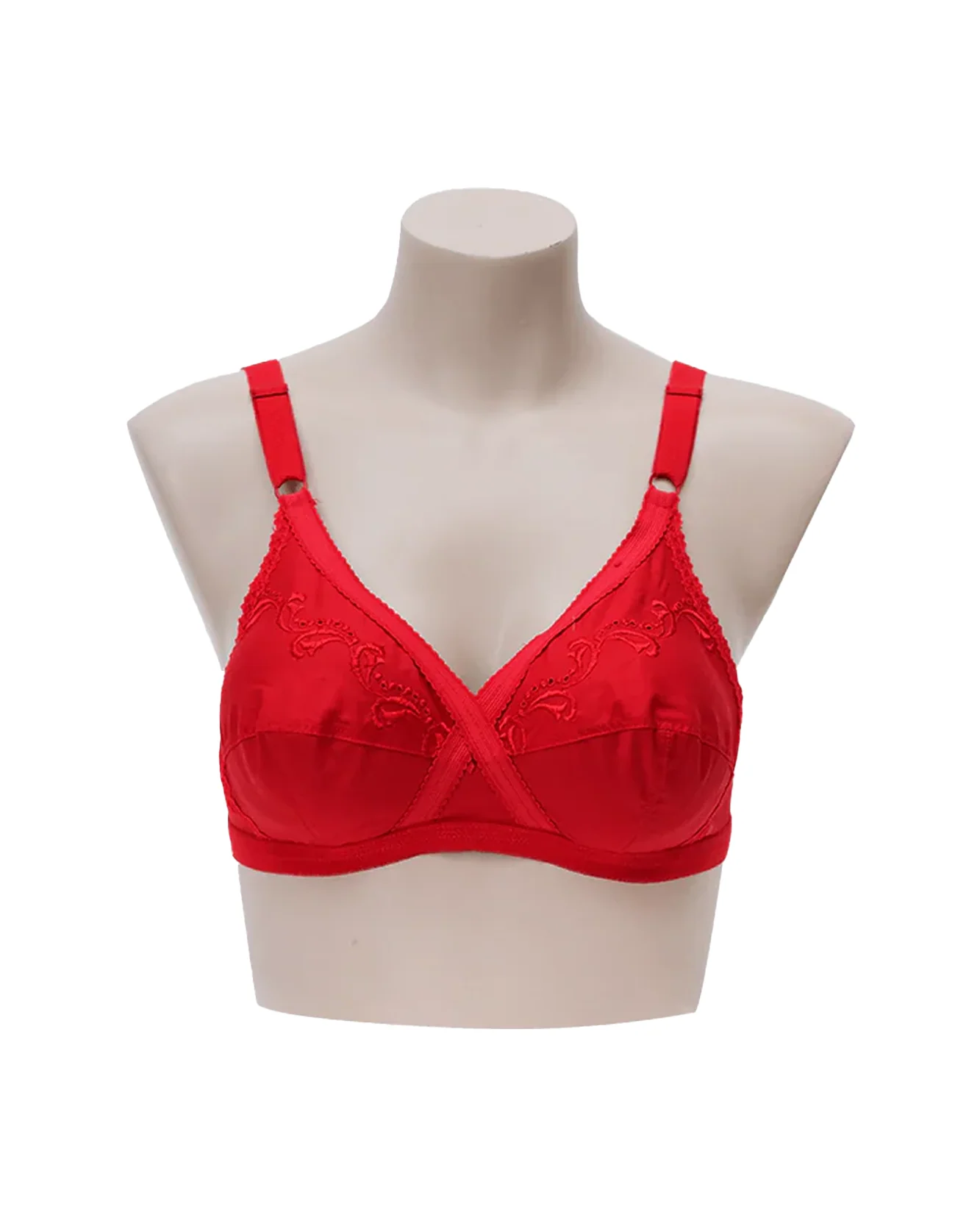 ifg bra x-over cotton red 36c