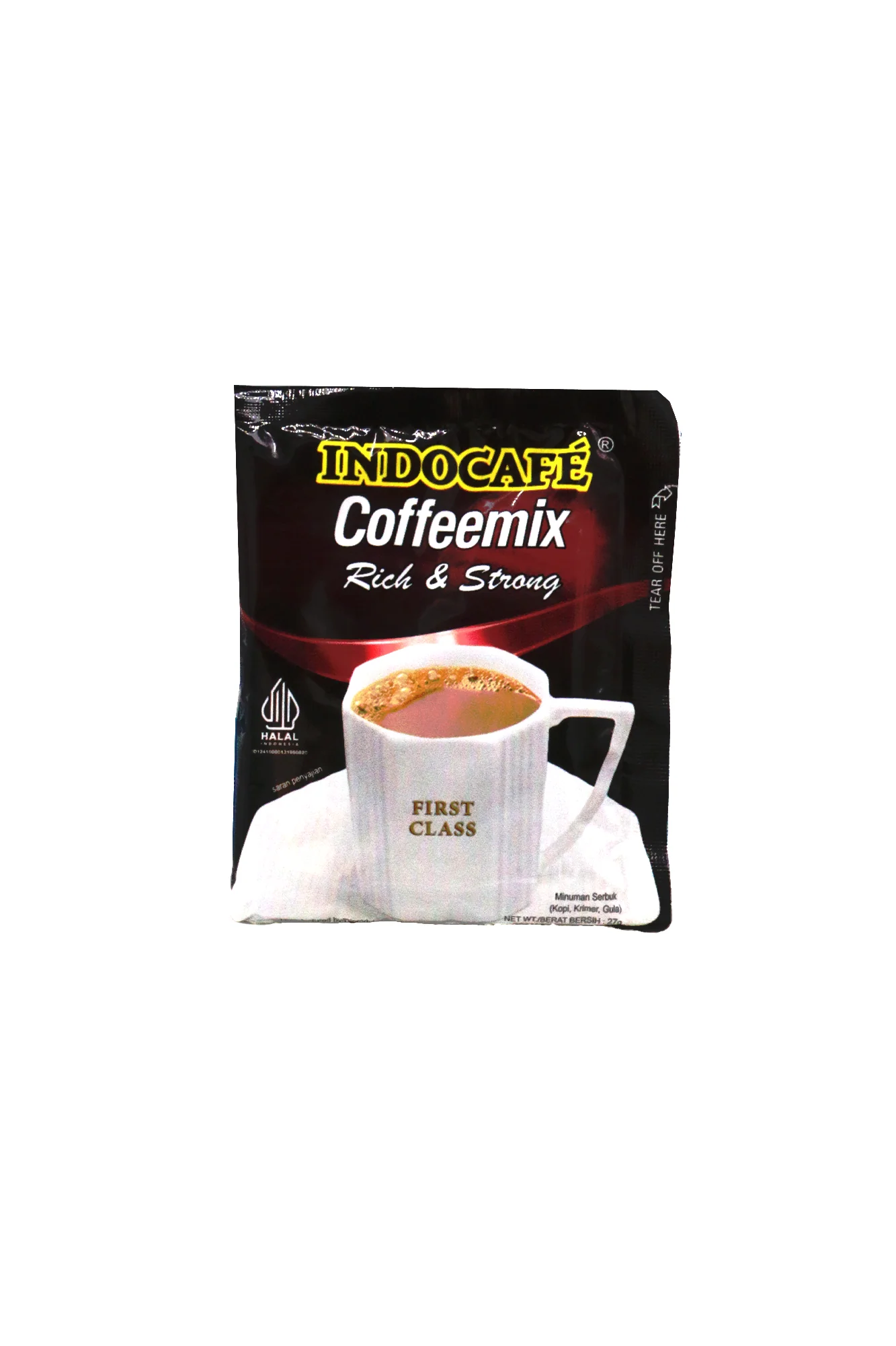 indocafe coffee coffeemi rich & strong 27g