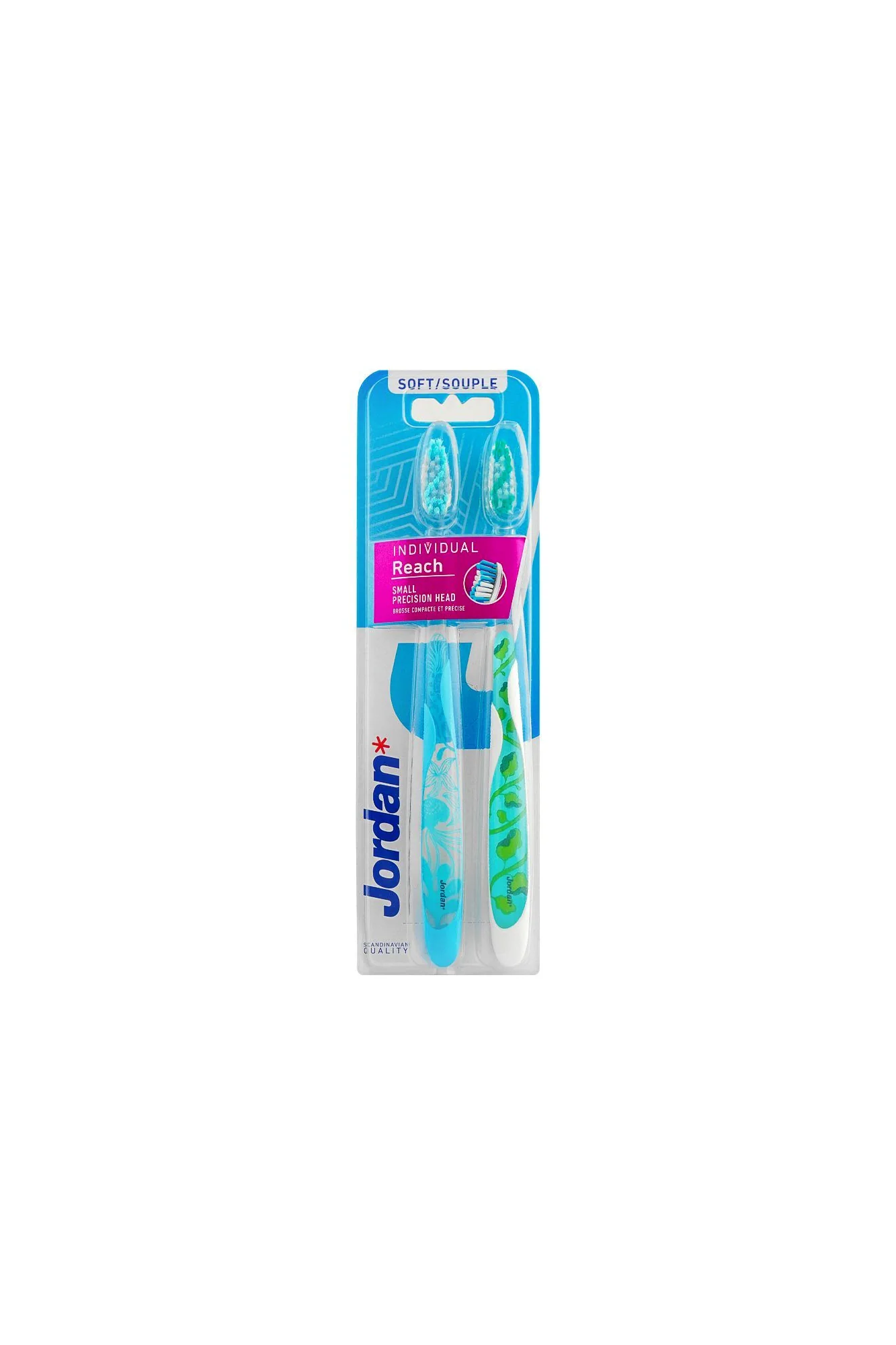jordan tooth brush soft individual reach