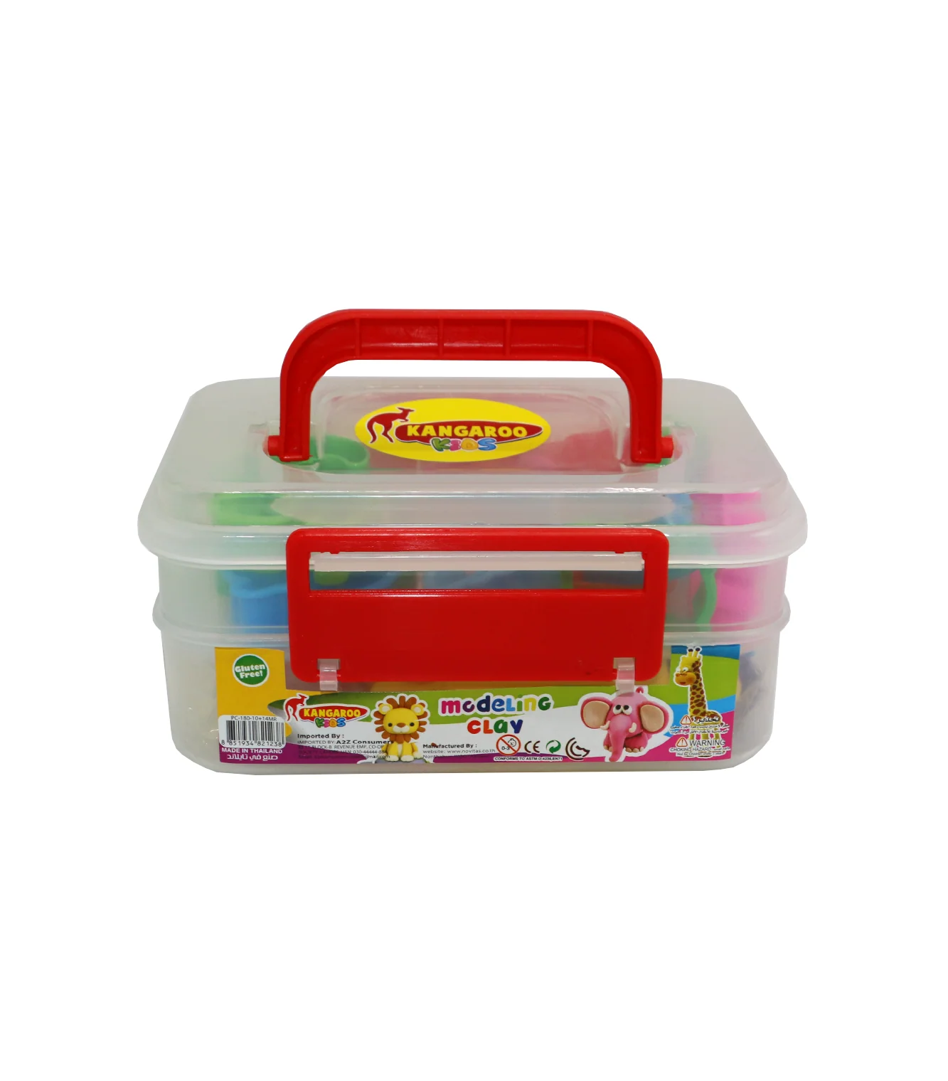 kangaroo modeling clay 6 color fun box